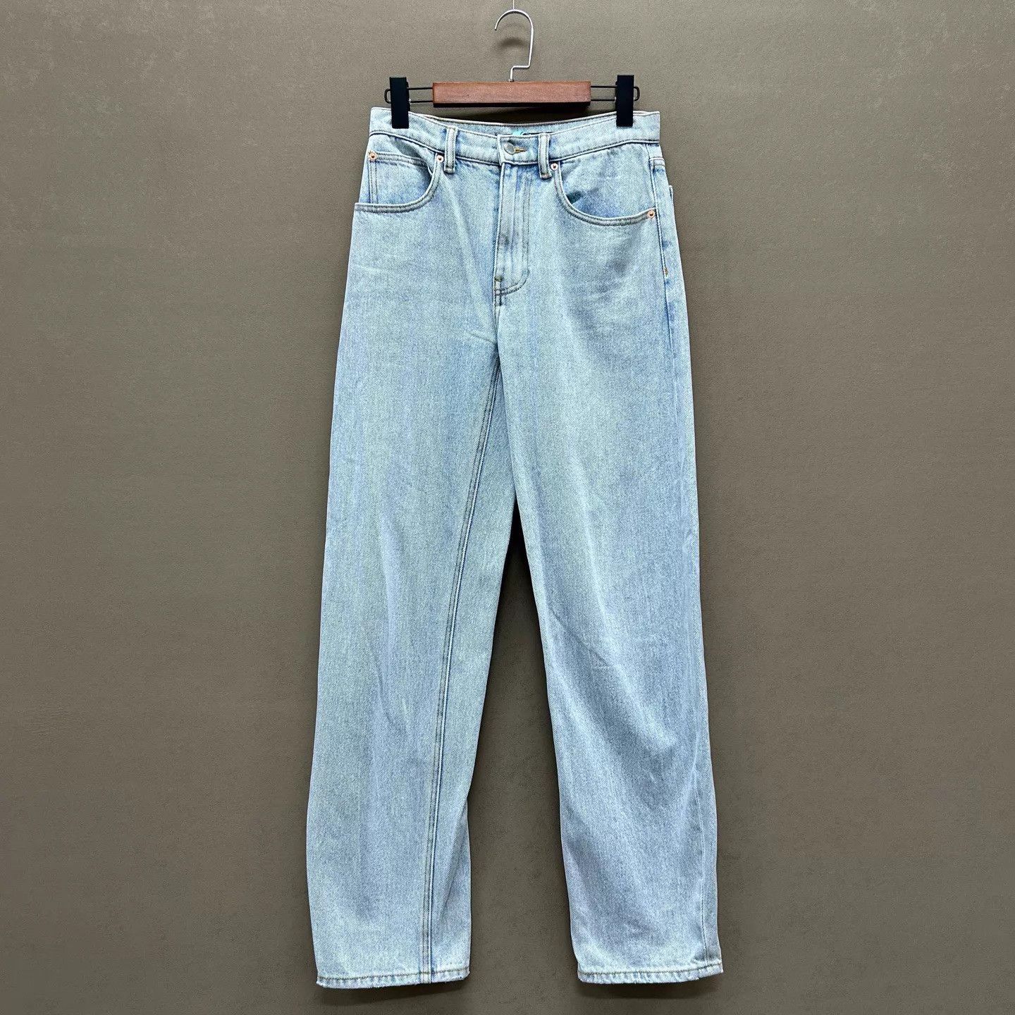 Alexander Wang Alexander Wang zipper back slit wide leg jeans 24 Size 24" / US 00 / IT 34 - 1 Thumbnail