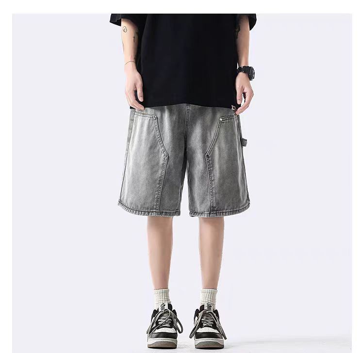 Japanese Brand × Vintage Gray High Street Vintage Loose Fit Denim Shorts Size US 32 / EU 48 - 3 Thumbnail