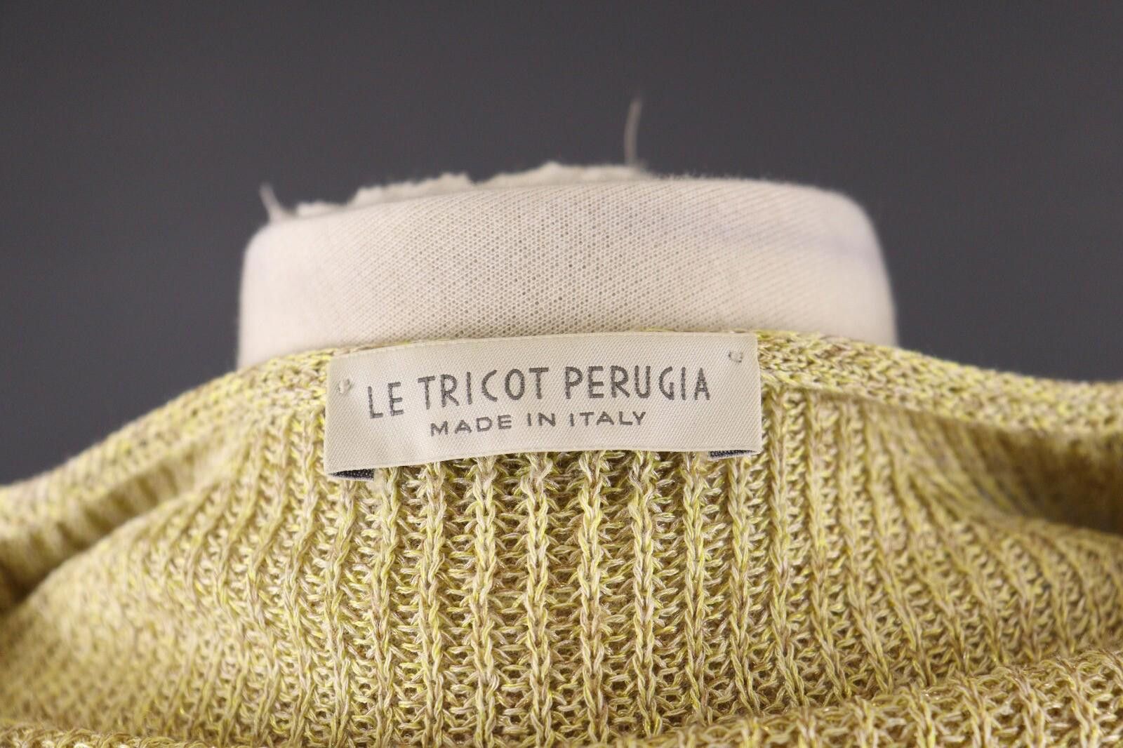 Designer Le Tricot Perugia Beige Oversized Knit Sweater Size L Size L / US 10 / IT 46 - 9 Thumbnail