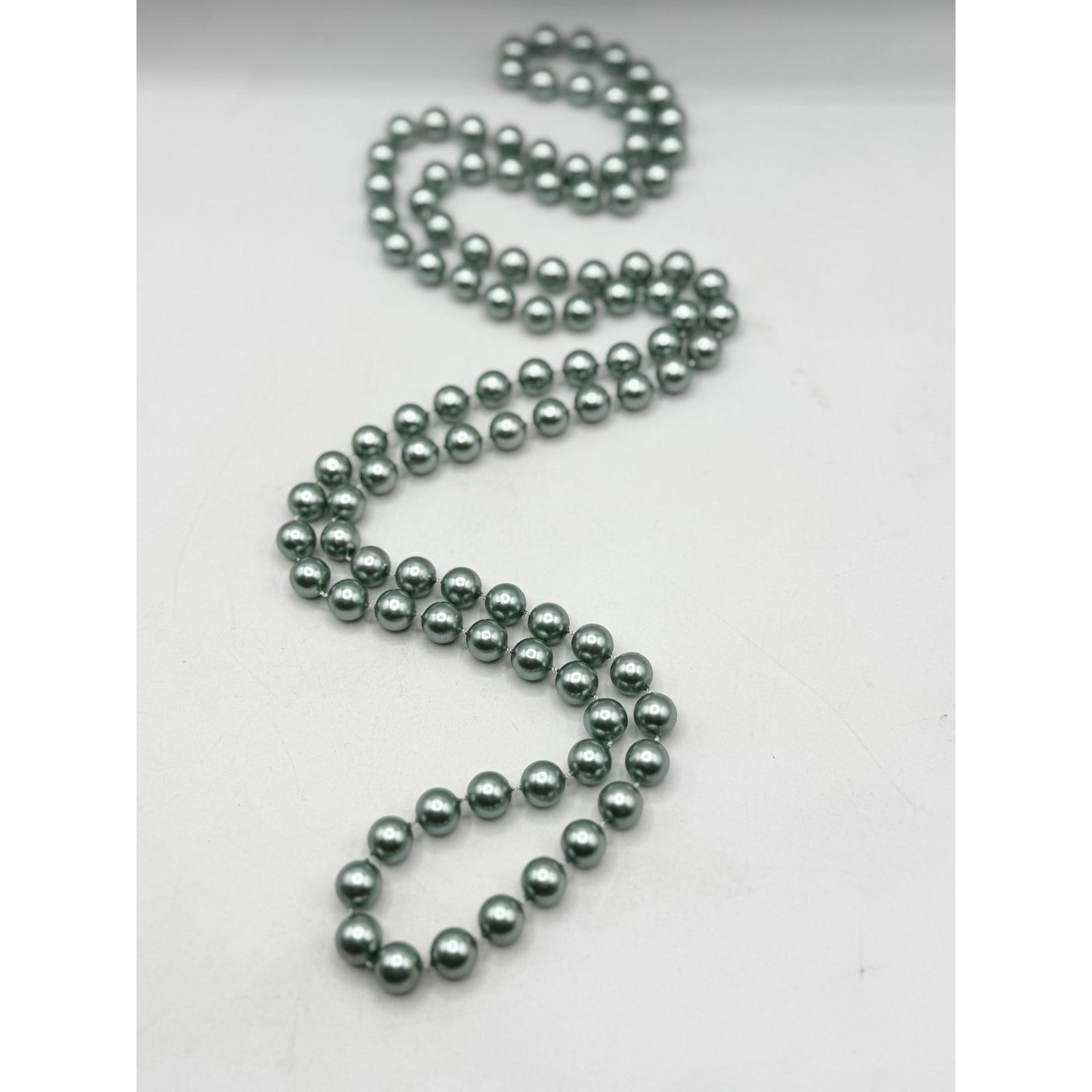 Vintage Vintage green faux pearl beaded necklace Size ONE SIZE - 3 Thumbnail