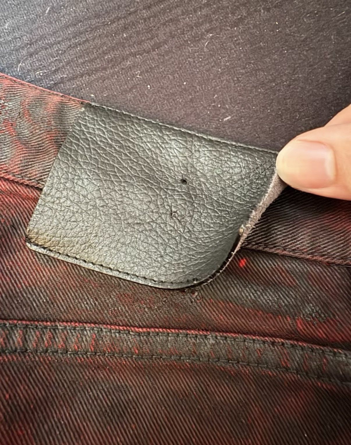 Versace Indie Sleaze Icon | Versace Coated Jeans Size US 35 - 9 Thumbnail