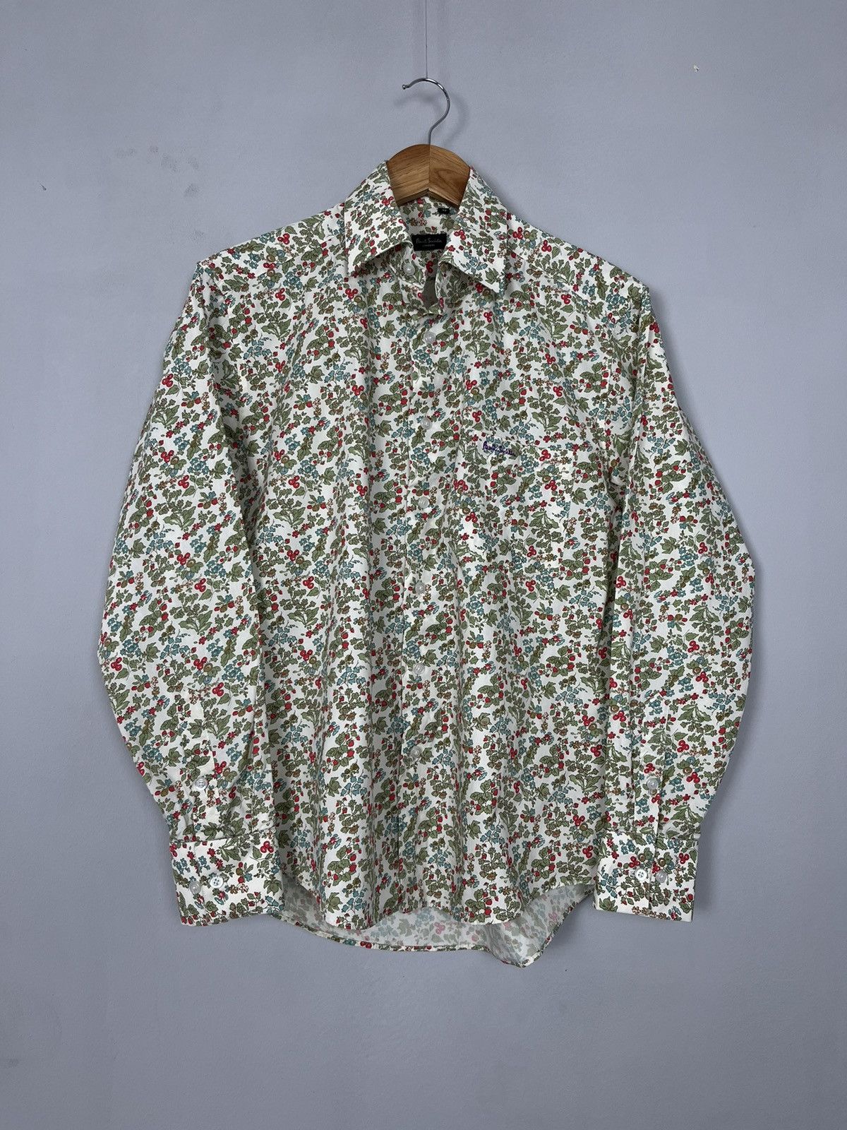 Paul Smith × Vintage Paul Smith London Vintage Floral Cotton Long Sleeve Shirt Size US L / EU 52-54 / 3 - 1 Thumbnail