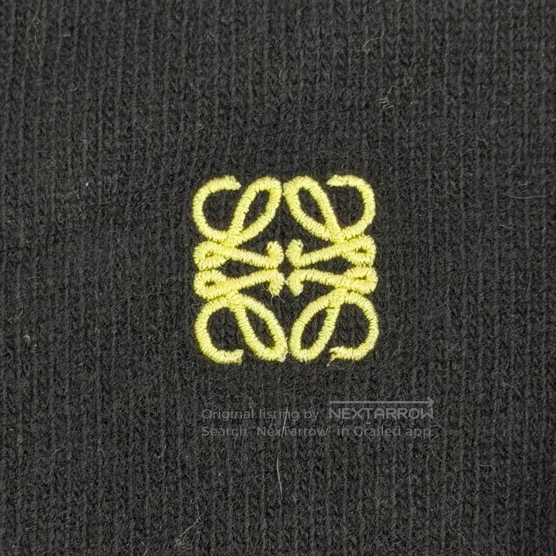 Loewe Loewe Black embroidered logo wool sweater Size XS / US 0-2 / IT 36-38 - 7 Thumbnail