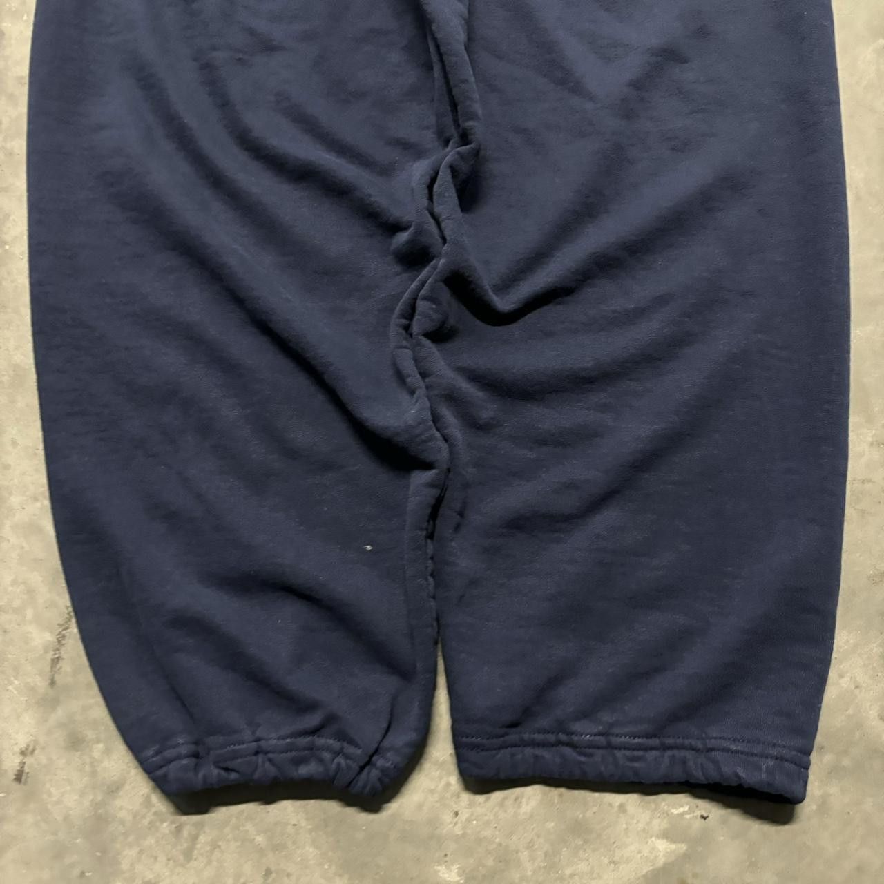 Japanese Brand × Vintage Crazy Vintage Y2K/2000s Navy Blue Skater Essential Sweatpants! Size US 30 / EU 46 - 5 Thumbnail