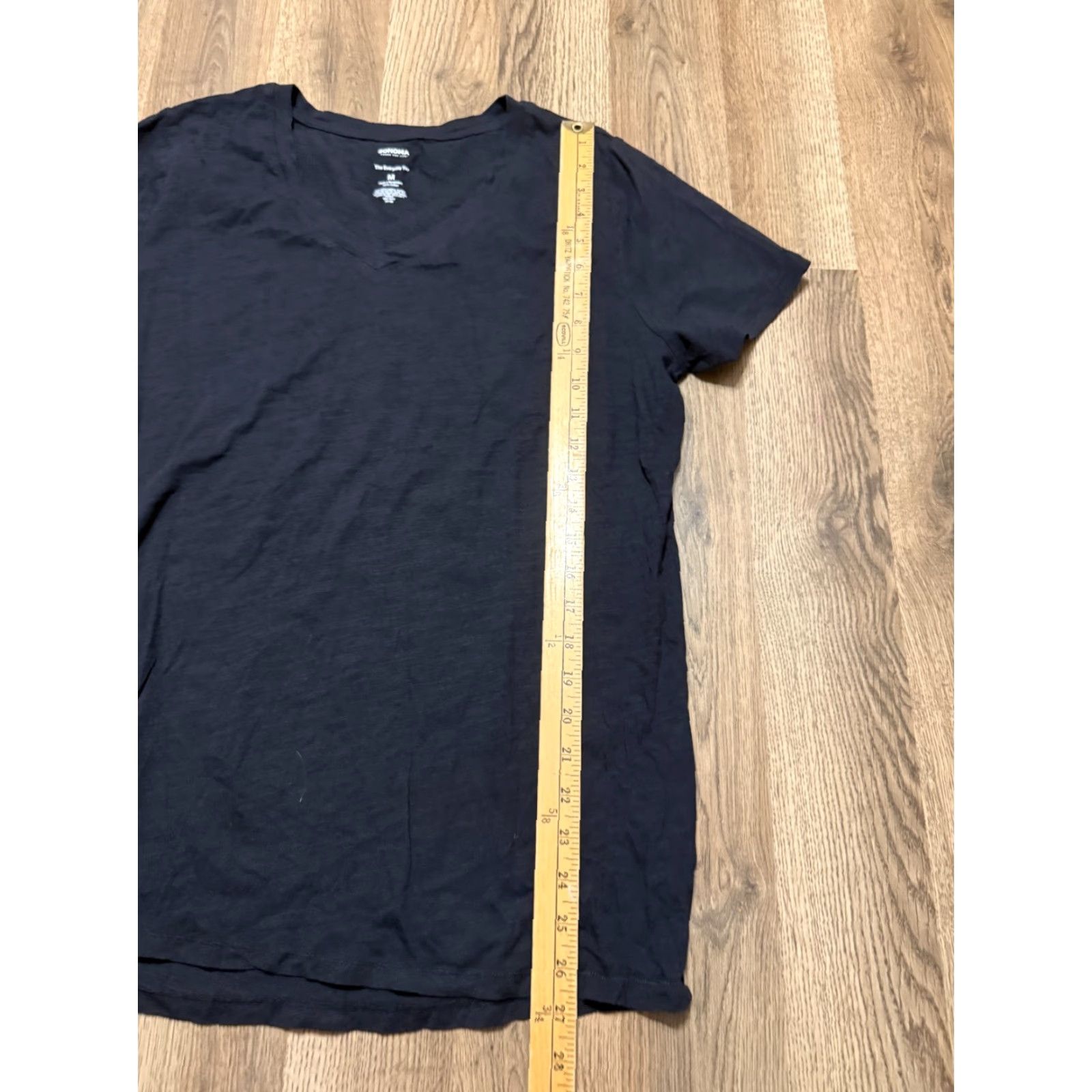 Vintage Sonoma Shirt Women's Size Medium Black V-neck The Everyday Tee Size M / US 6-8 / IT 42-44 - 6 Thumbnail