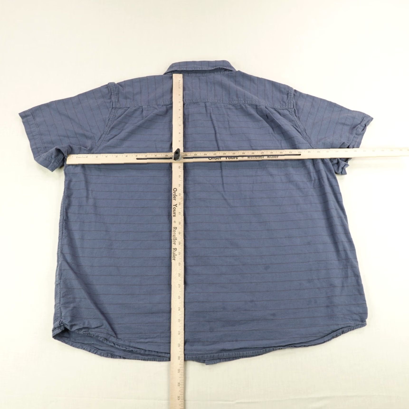 Carhartt VINTAGE Carhartt Shirt Mens 2XL Blue Striped Twill Button-Up Workwear Regular Fit Mens Size US XXL / EU 58 / 5 - 5 Thumbnail