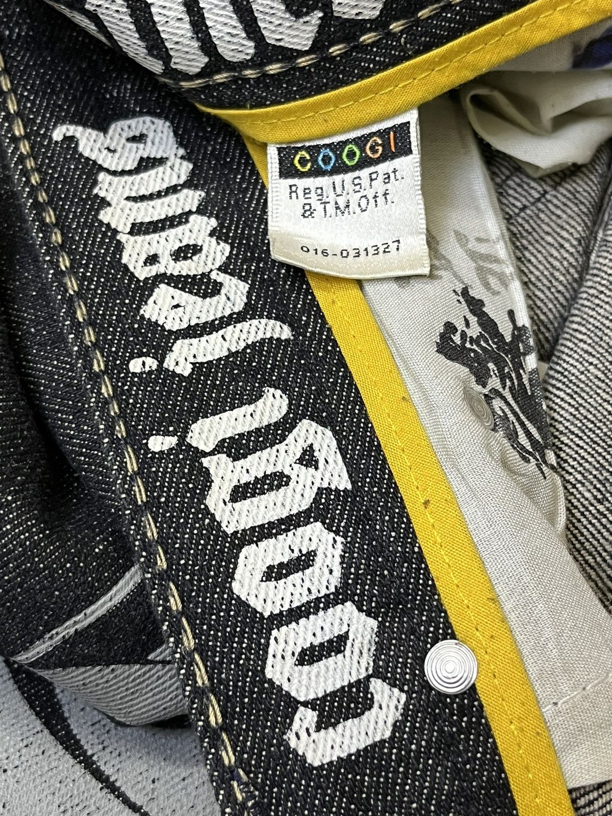 Coogi SICK🔥COOGI AUSTRALIA PRINTED/EMBROIDERY BAGGY JEANS Size US 34 / EU 50 - 20 Thumbnail
