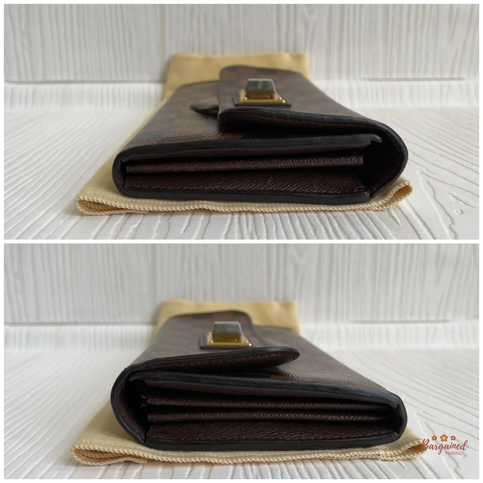 Louis Vuitton Louis Vuitton Damier Ebene Leather Rosebery Long Wallet Size ONE SIZE - 10 Thumbnail