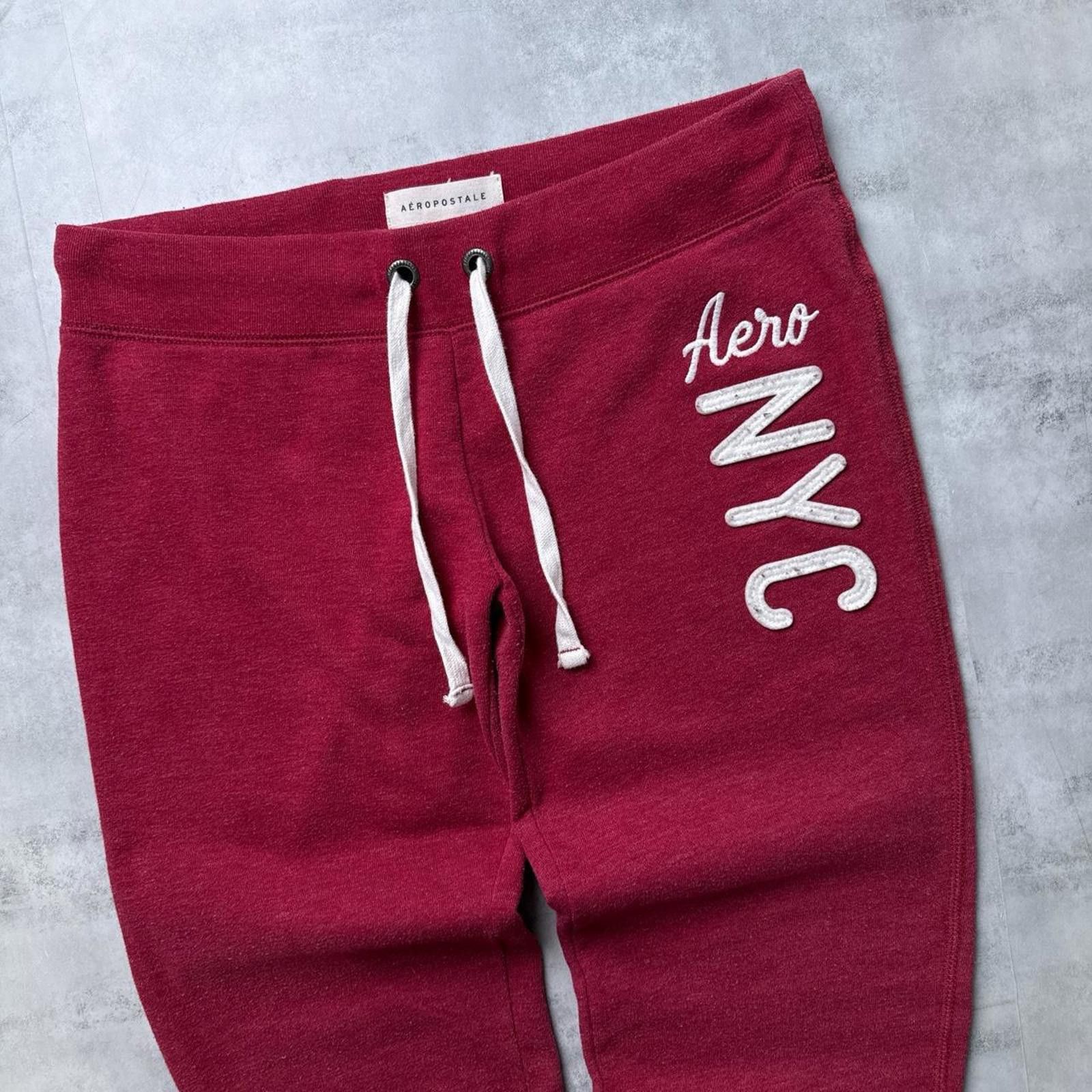 Aeropostale Y2K Aeropostale 00s Red Sweatpants Size 28" / US 6 / IT 42 - 3 Thumbnail