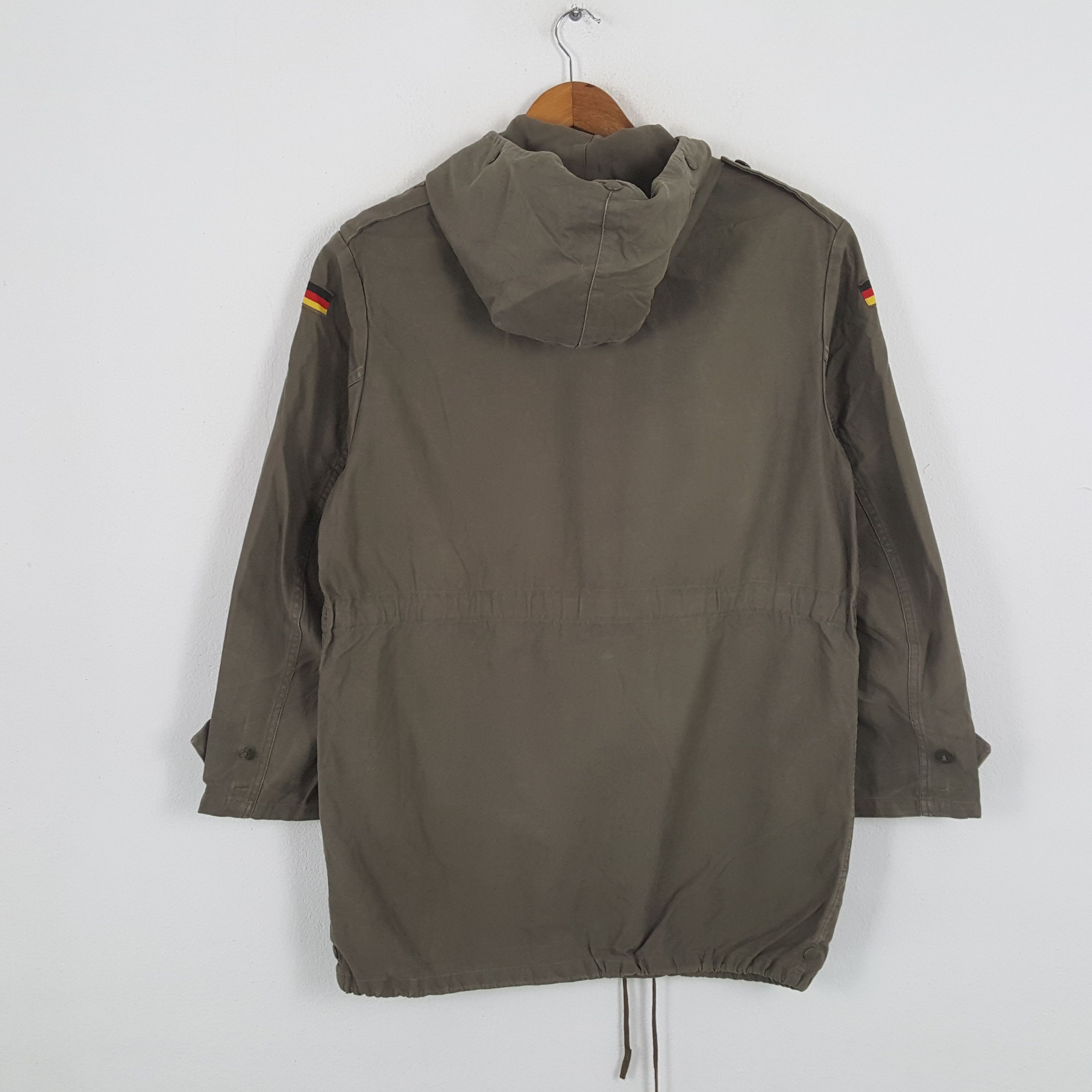 Express × Vintage Vintage JEAN EXPRESS GERMANY Army Military Hoodie Jacket Size US L / EU 52-54 / 3 - 3 Thumbnail