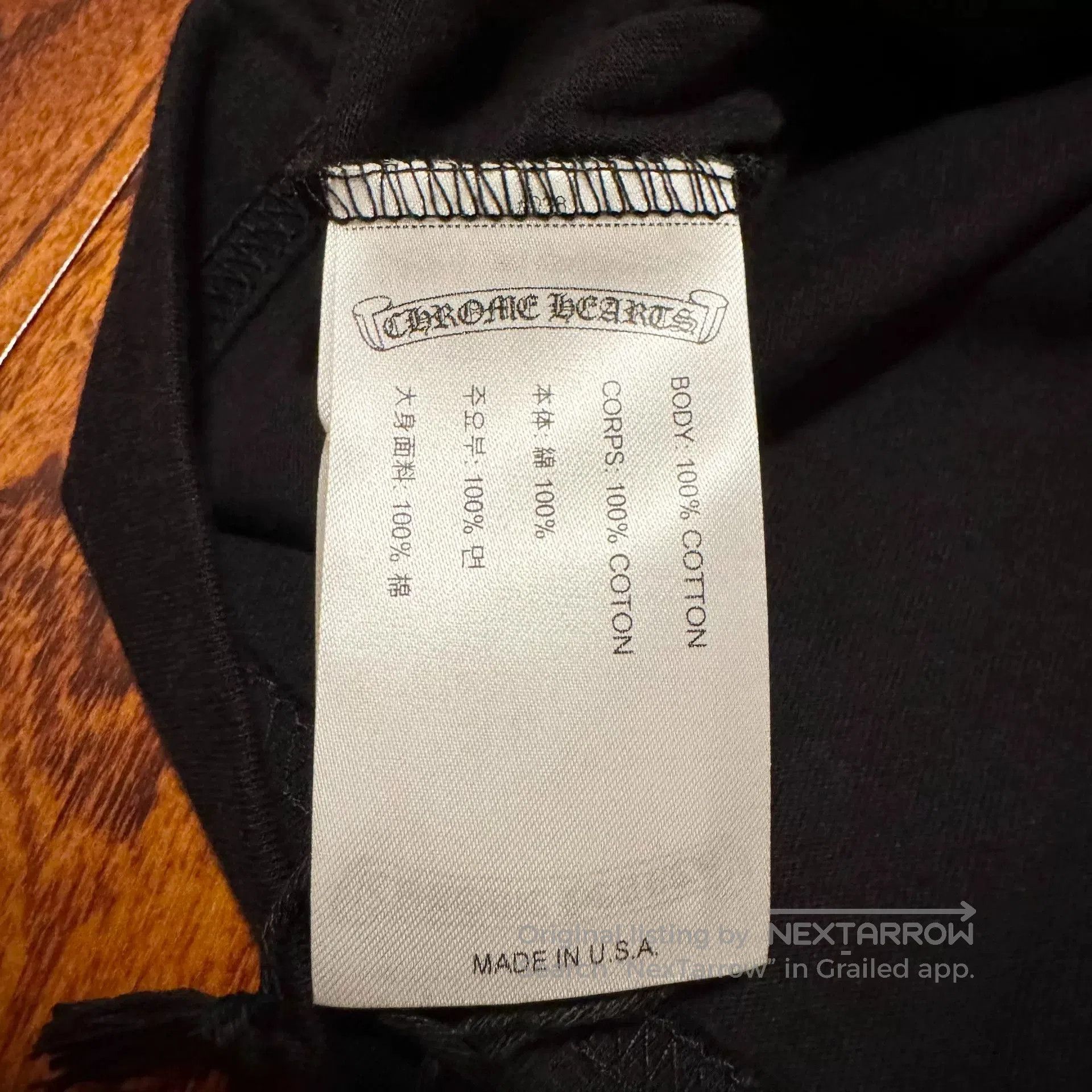 Chrome Hearts chrome hearts black blue letter print tee. Size US L / EU 52-54 / 3 - 7 Thumbnail