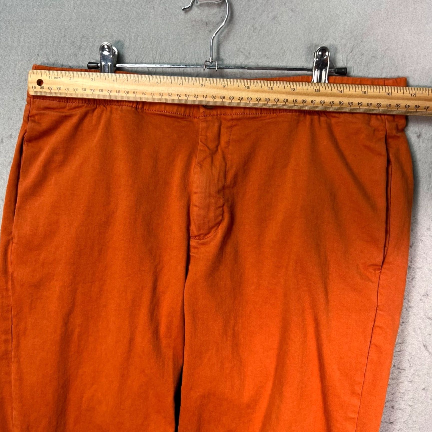Bonobos Bonobos Mens Regular Chino Pants Orange Stretch Tapered Leg Front Flat Front Pockets 29in Inseam Men’s Size 33 W M Size US 31 - 5 Thumbnail