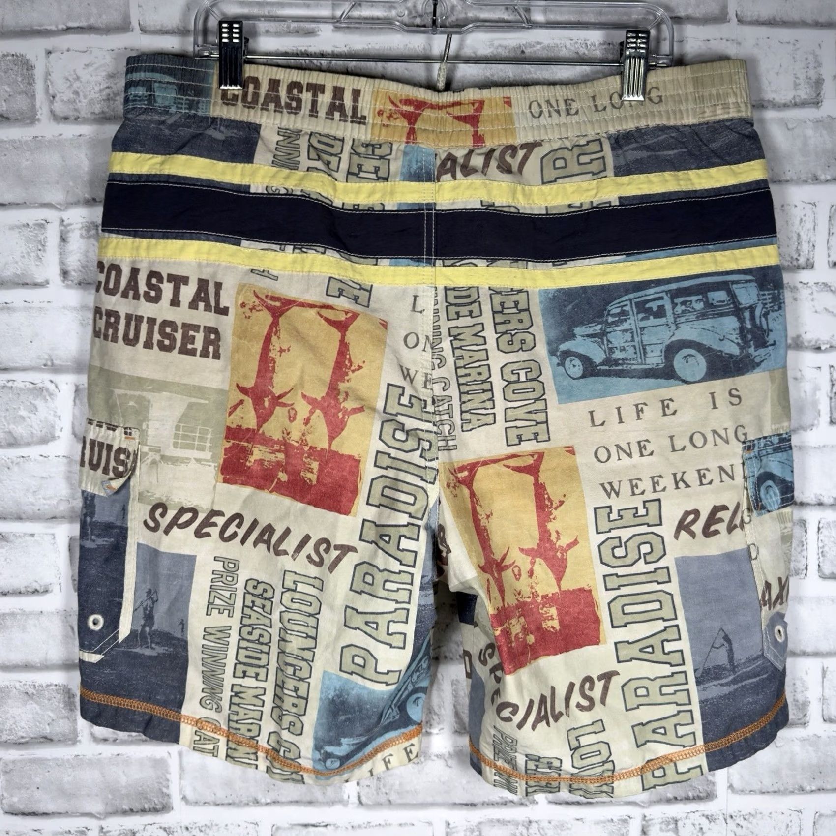 Tommy Bahama Tommy Bahama Relax Swim Trunks Mens Size L Cotton Blend Multicolor Size US 33 - 5 Thumbnail