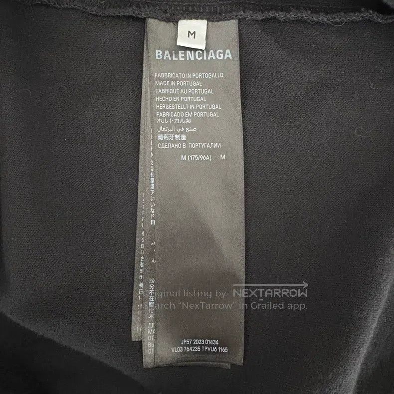 Balenciaga Balenciaga Wave Logo Printed Pattern Short Sleeve T-Shirt Size US M / EU 48-50 / 2 - 4 Thumbnail