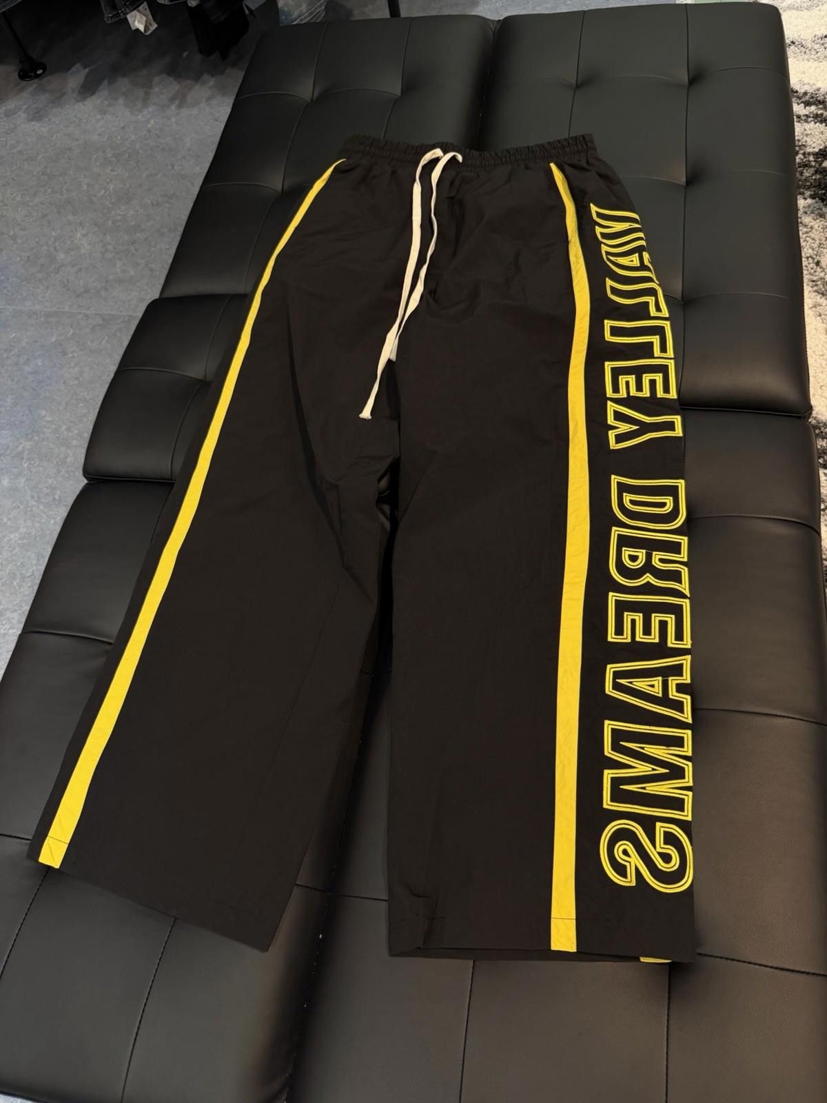 Other Valley Track Black Yellow Drawstring Sweatpants Size Small Size US 30 / EU 46 - 1 Thumbnail