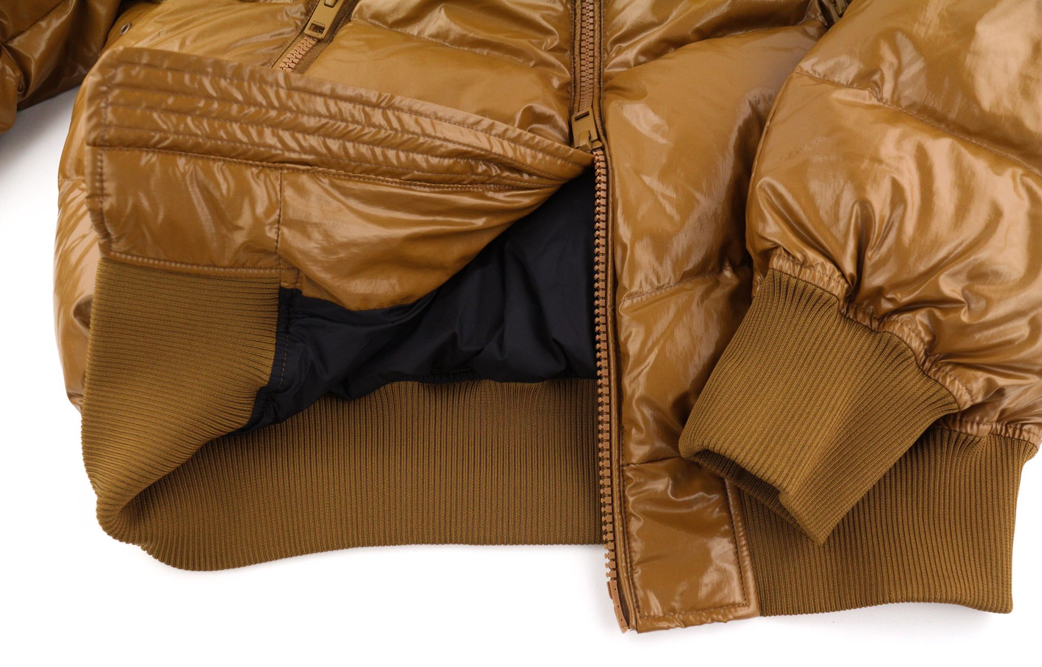 Diesel W-STEN L Brown Duck Down Quilted Zip Jacket 40013 Size US L / EU 52-54 / 3 - 6 Thumbnail