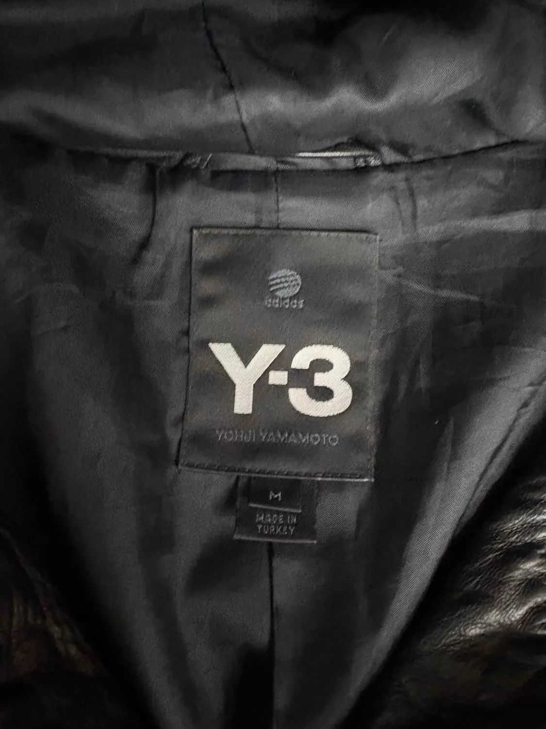 Y-3 Y-3 Retro Dark Tech Hooded Logo Leather Jacket Unisex Size US M / EU 48-50 / 2 - 5 Thumbnail