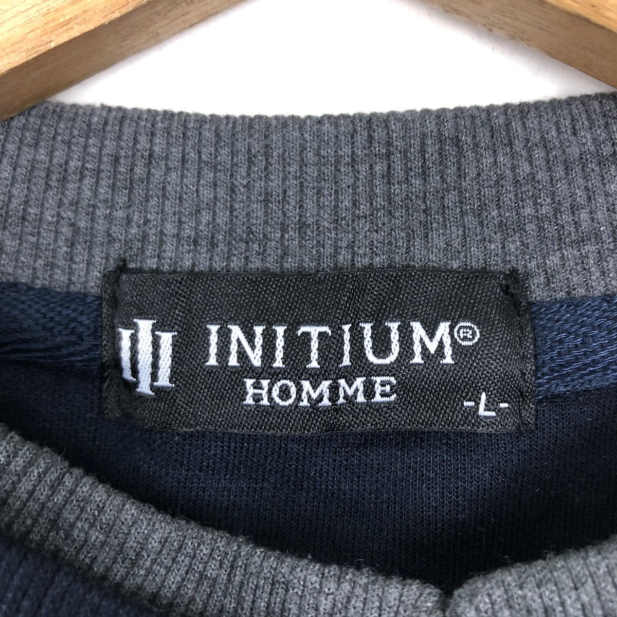 Japanese Brand VINTAGE SWEATSHIRT INITIUM HOMME SPELL OUT BIG LOGO Size US L / EU 52-54 / 3 - 9 Thumbnail