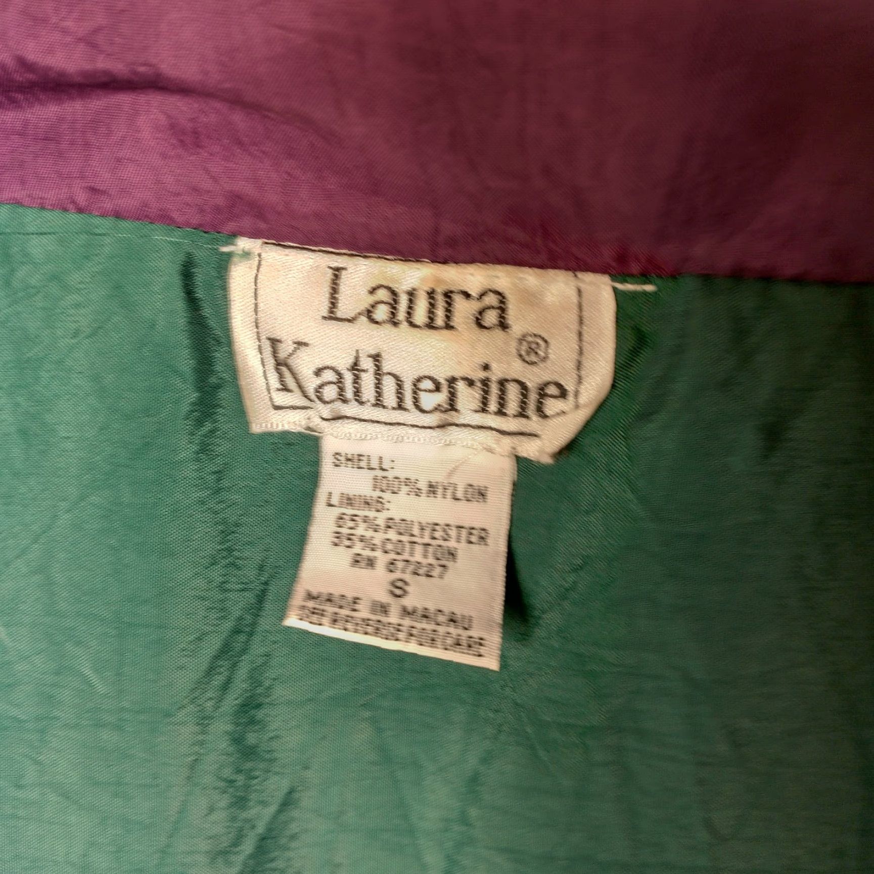 Vintage VINTAGE Laura Katherine Windbreaker Jacket Small Nylon Green Paisley Retro Size S / US 4 / IT 40 - 4 Thumbnail