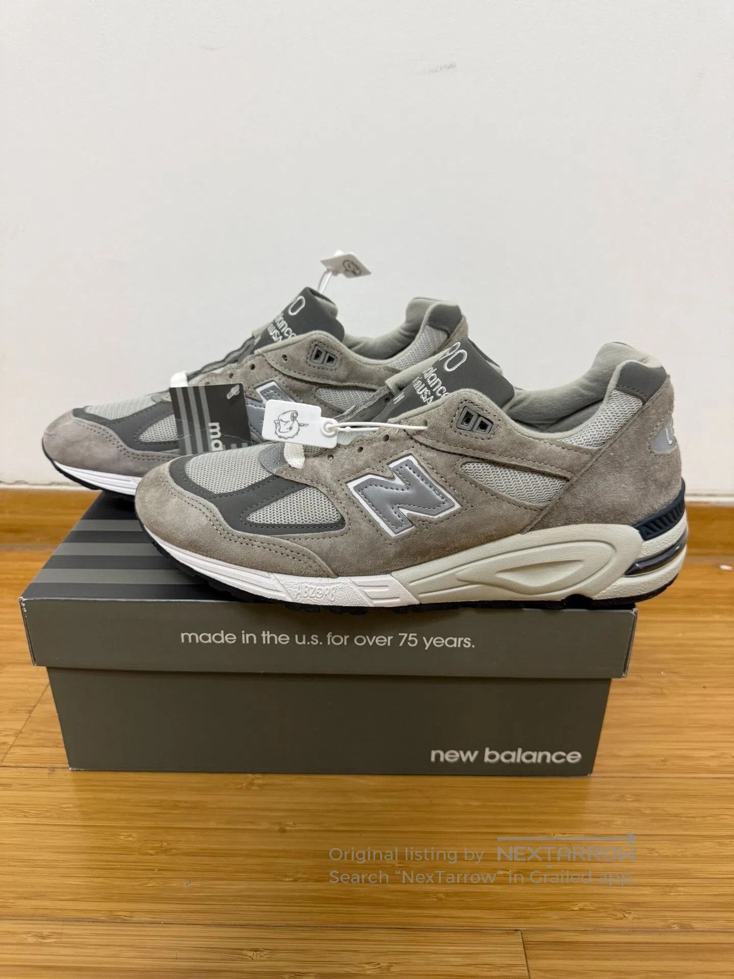 New Balance New Balance 990 V2 M990GR2 Gray. Size US 10 / EU 43 - 4 Thumbnail