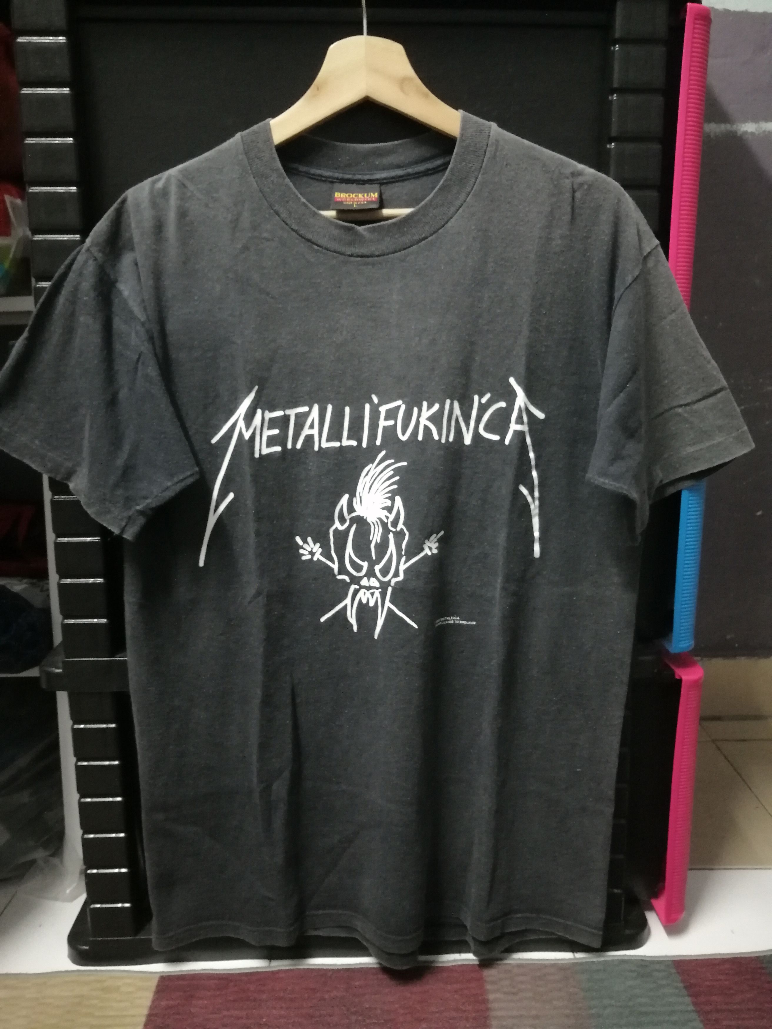 Band Tees VINTAGE METALICCA 1993 METALLIFUKINCA VERY RARE Size US L / EU 52-54 / 3 - 1 Thumbnail