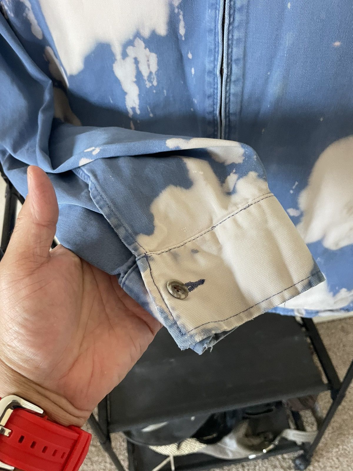 Polo Ralph Lauren Cotton Classic Zippered lightweight jacket (Bleach Blasted) Size US L / EU 52-54 / 3 - 3 Thumbnail