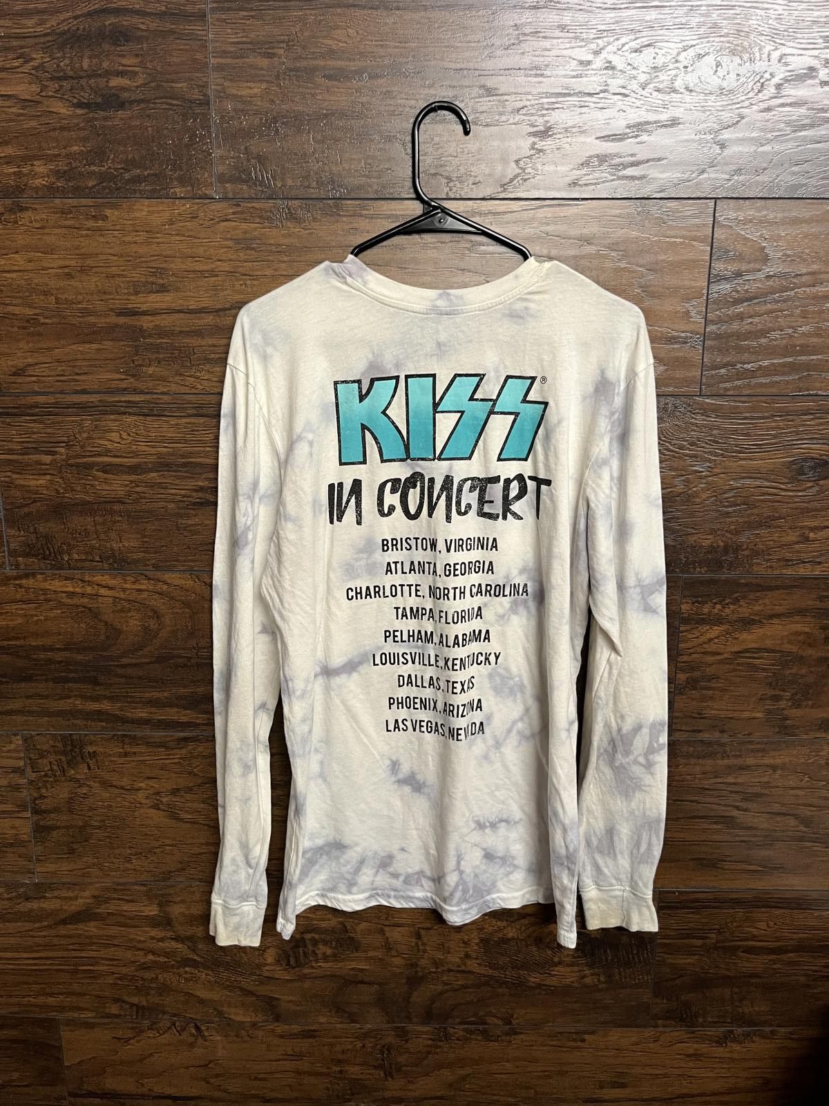 Designer KISS in concert Long Sleeve Tie Dye T-shirt - M Size US M / EU 48-50 / 2 - 2 Thumbnail