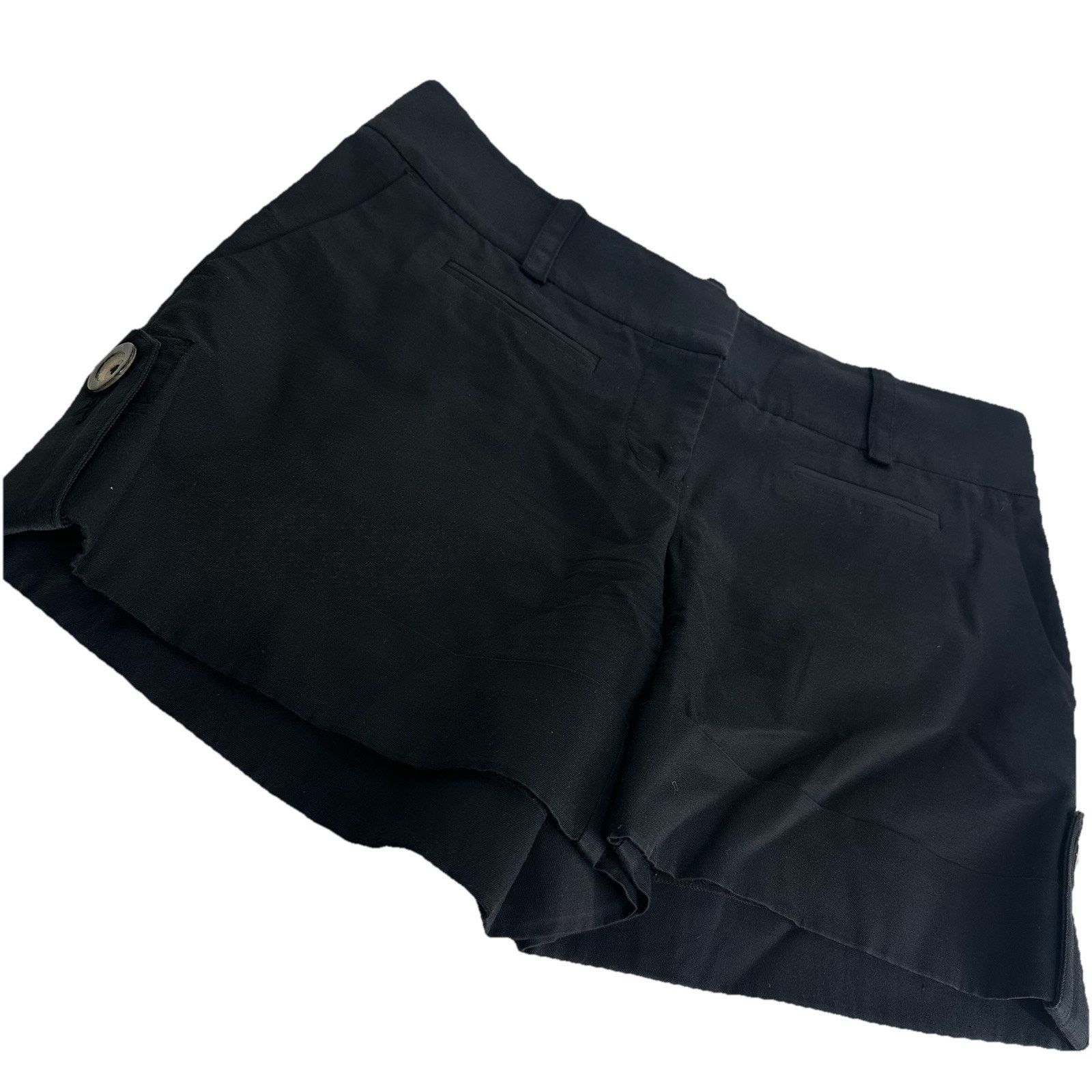 Bebe bebe black side button tab cuff shorts Size 2 Size 26" / US 2 / IT 38 - 1 Thumbnail
