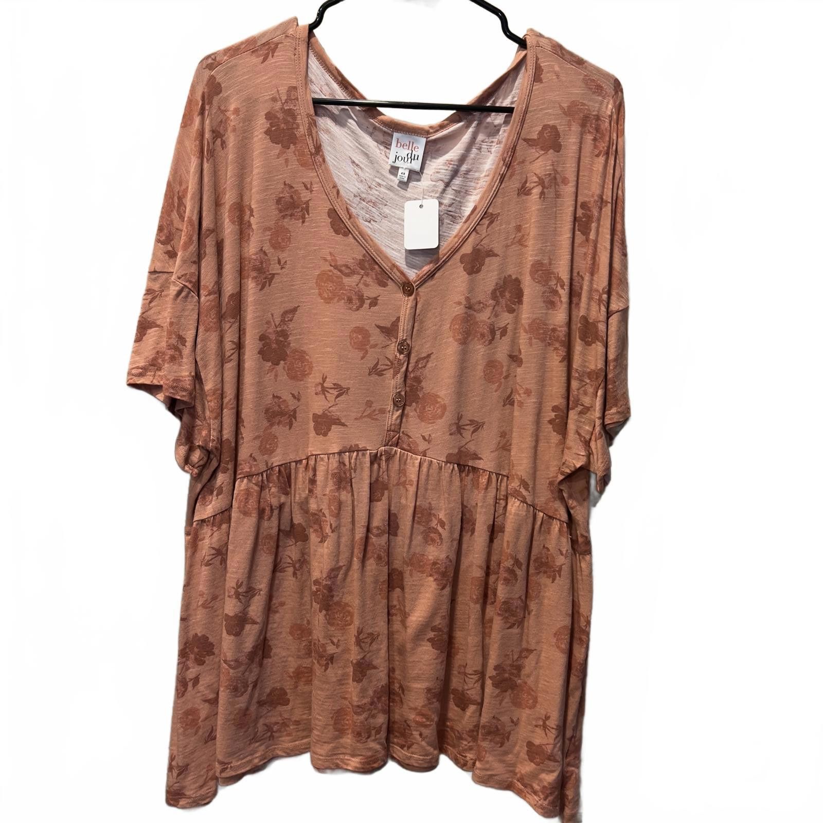 Other Belle du Jour Women's Plus Size 4X Floral Tunic Top Size 4XL / US 24-26 - 1 Thumbnail