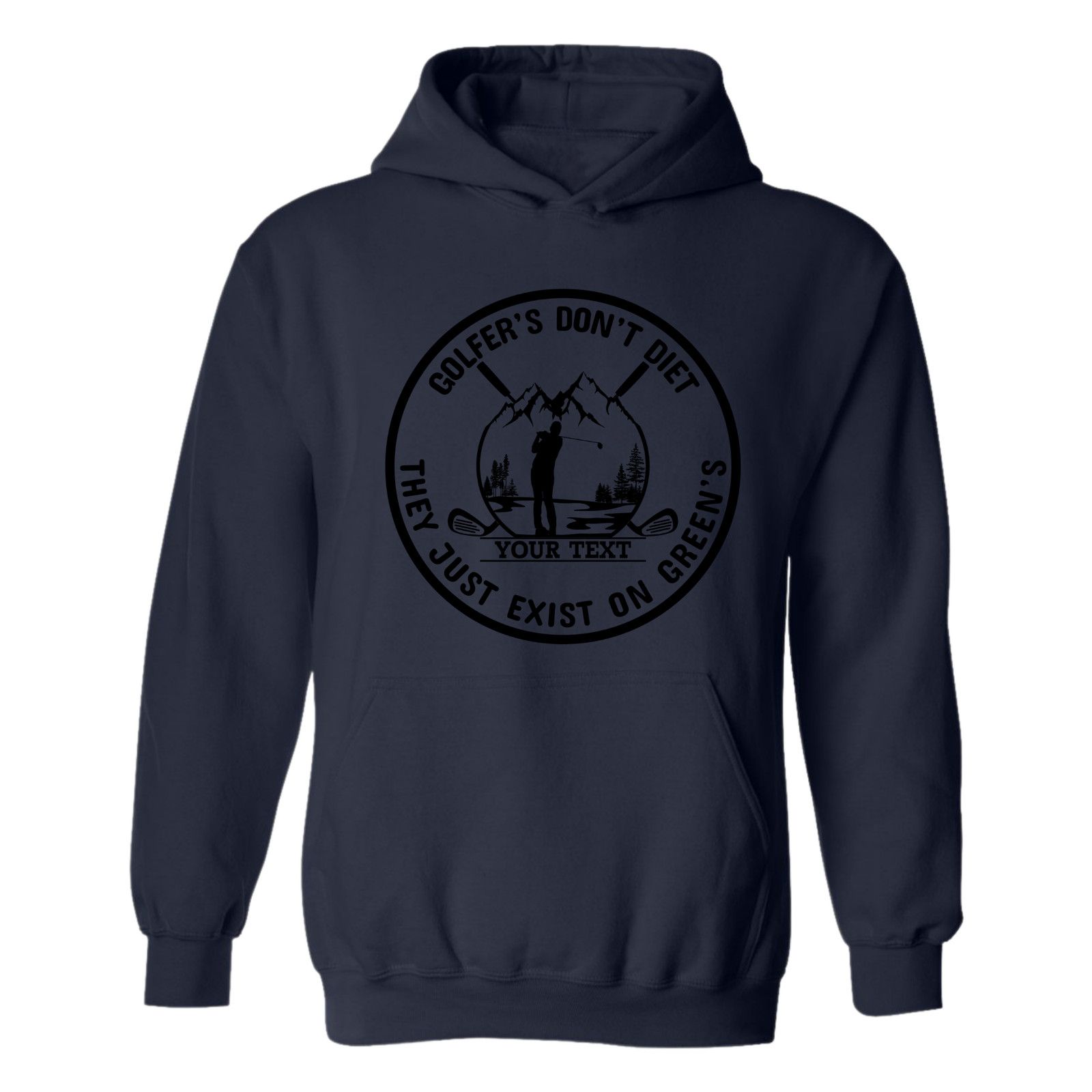 & Other Stories Golf Hoodie Golfers Dont Diet Custom Name Golfer Sweatshirt Size US L / EU 52-54 / 3 - 8 Thumbnail