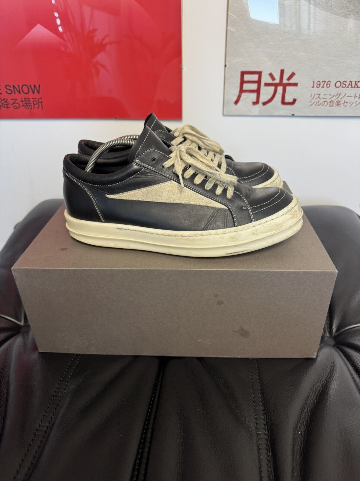 Rick Owens Rick Owens Vans Sneakers Leather Mainline Designer Low Top Size US 8.5 / EU 41-42 - 1 Thumbnail