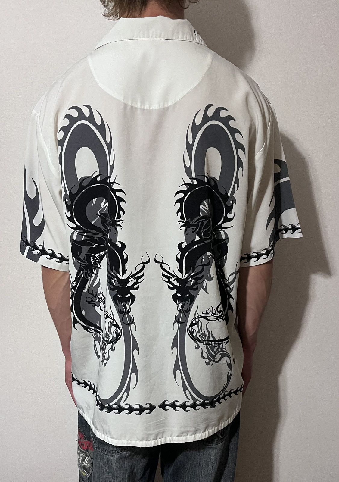 Other Vintage Y2K Dragon Button Up Shirt 🔥 Japanese style Size US XXL / EU 58 / 5 - 3 Thumbnail