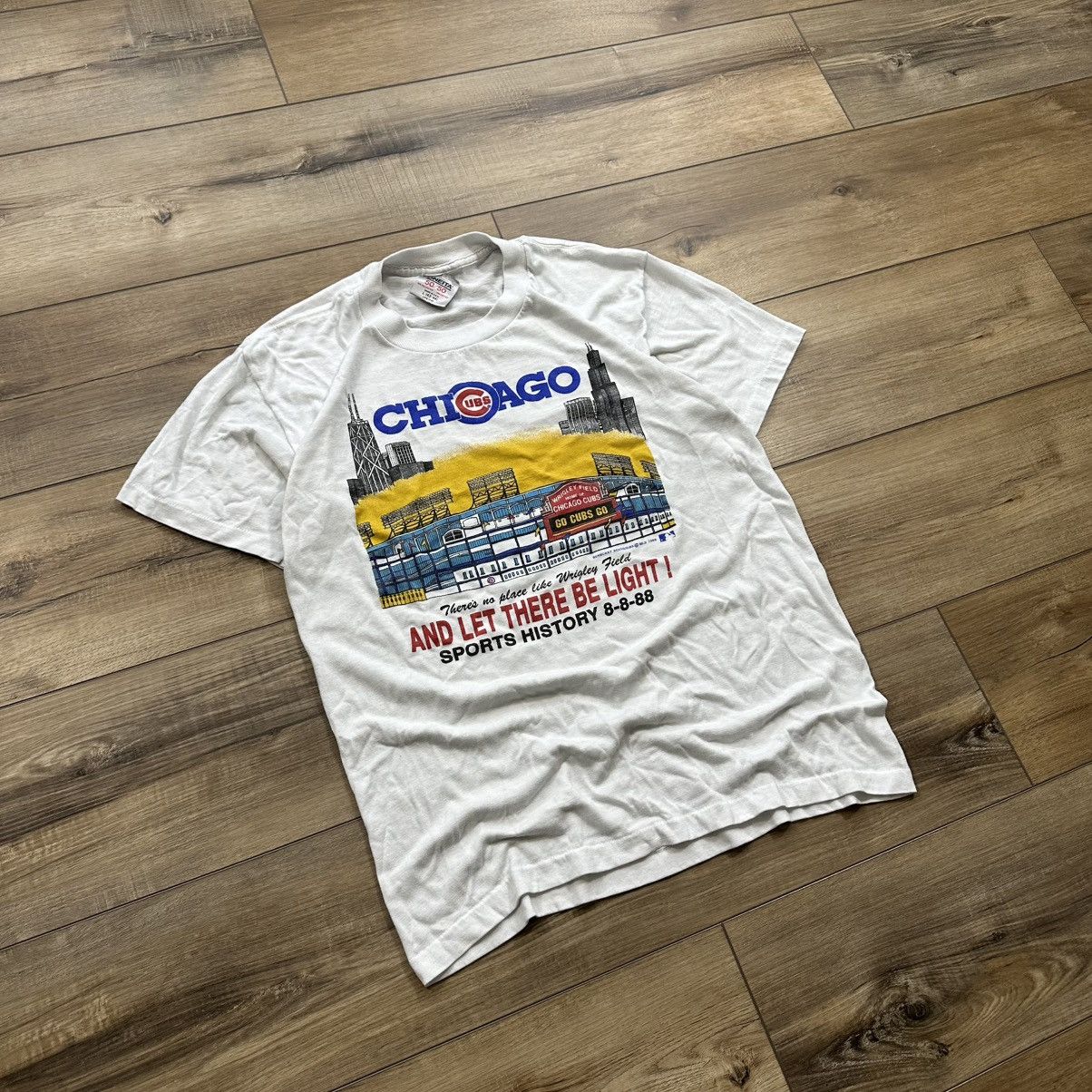 MLB Vintage 1988 Chicago Cubs Wrigley Field MLB Historical Tee Size US L / EU 52-54 / 3 - 2 Thumbnail