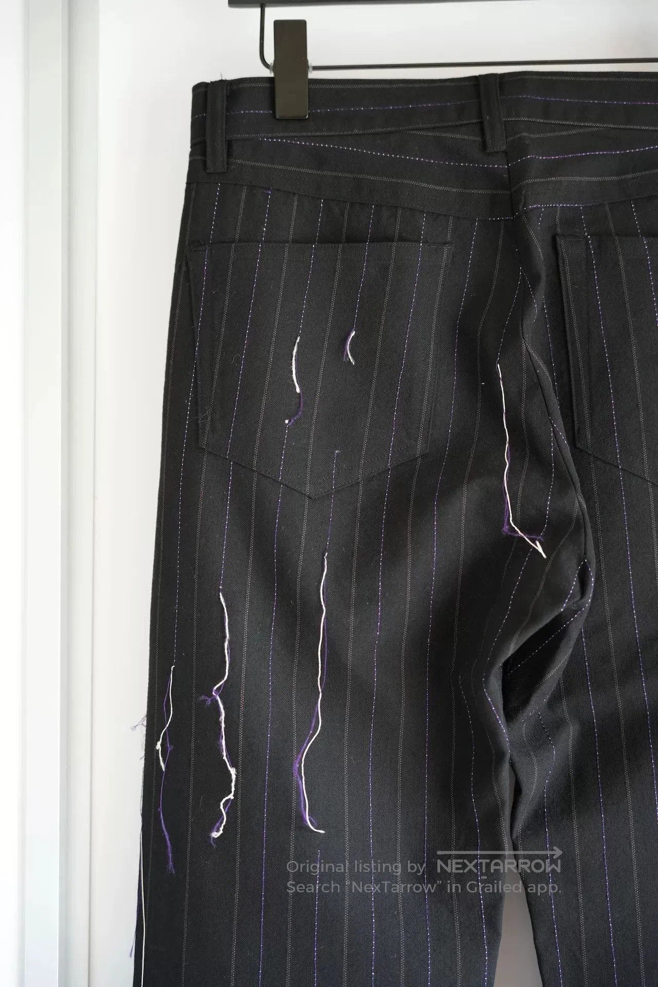 Yohji Yamamoto Yohji Yamamoto Striped Wool Trousers. Size US 40 / EU 56 - 6 Thumbnail