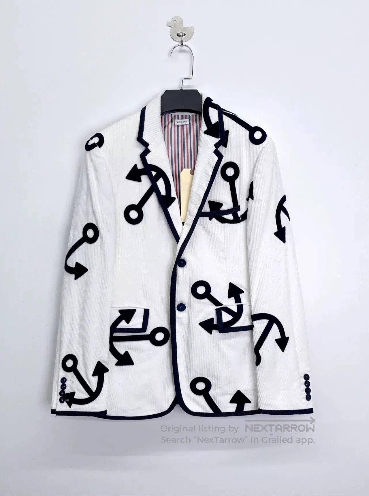 Thom Browne thom browne corduroy anchor logo blazer. Size US S / EU 44-46 / 1 - 1 Thumbnail