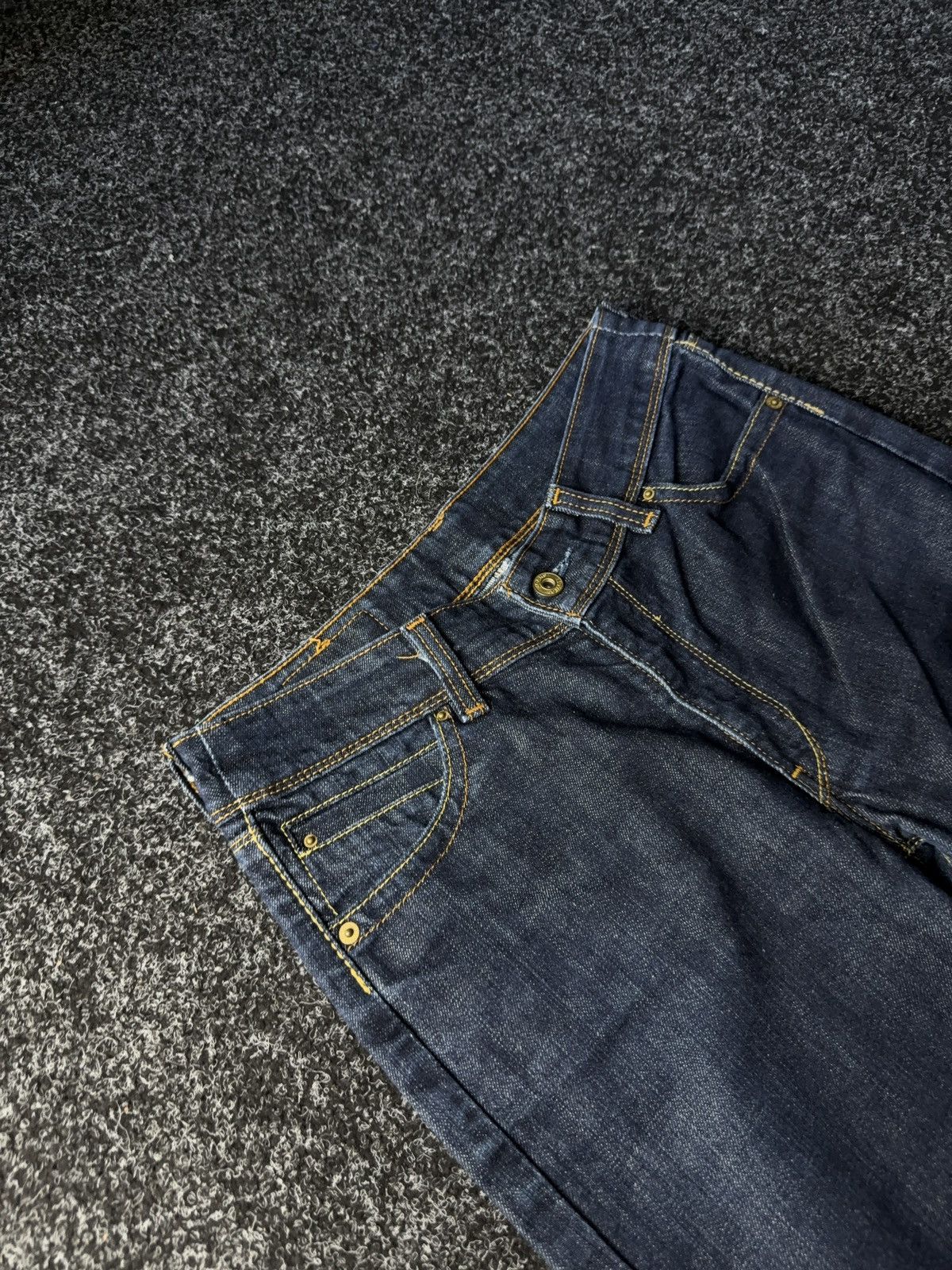 Levi's Y2K 00s Levi’s 417 Straight Fit Denim Jeans Dark Wash Size 30" / US 8 / IT 44 - 6 Thumbnail