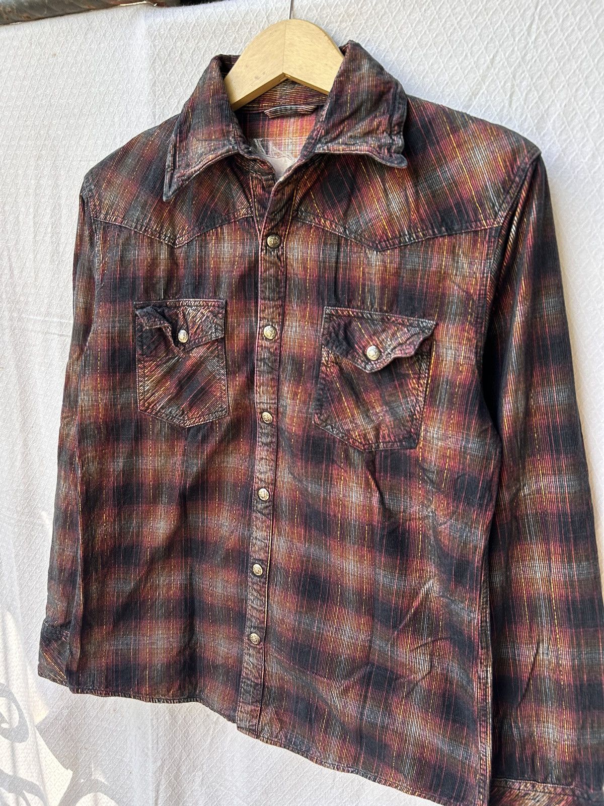 20471120 Japanese style plaid button up shirt Size US M / EU 48-50 / 2 - 3 Thumbnail