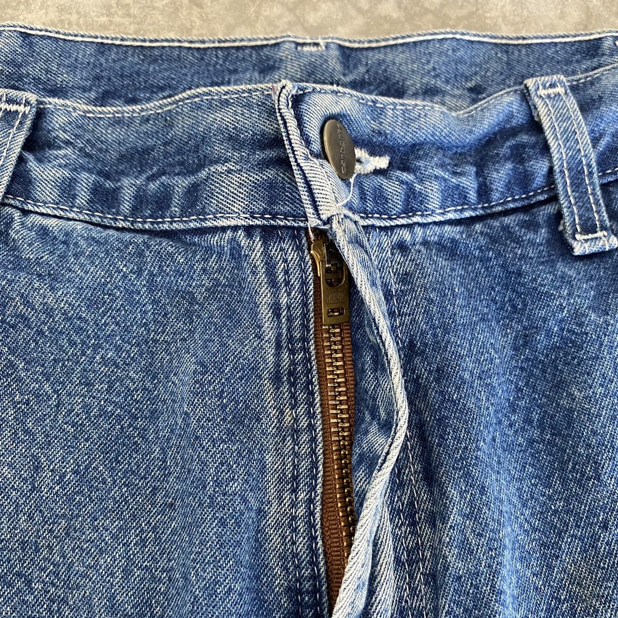 Carhartt × Vintage VTG Carhartt Medium Washed Blue Carpenter Denim Jeans Size US 32 / EU 48 - 11 Thumbnail