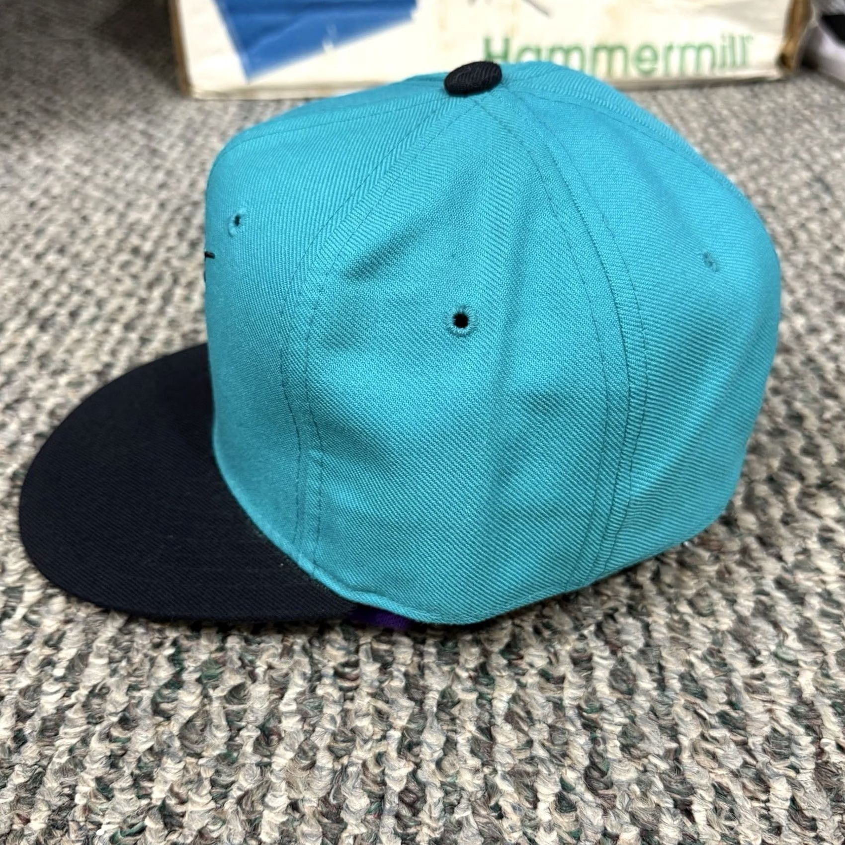 New Era VINTAGE New Era Florida Marlins Hat 6 5/8 Pro Model 90s Fitted Wool Cap MLB Blue Men Mens Cap Sports Baseball Hat Size ONE SIZE - 4 Thumbnail
