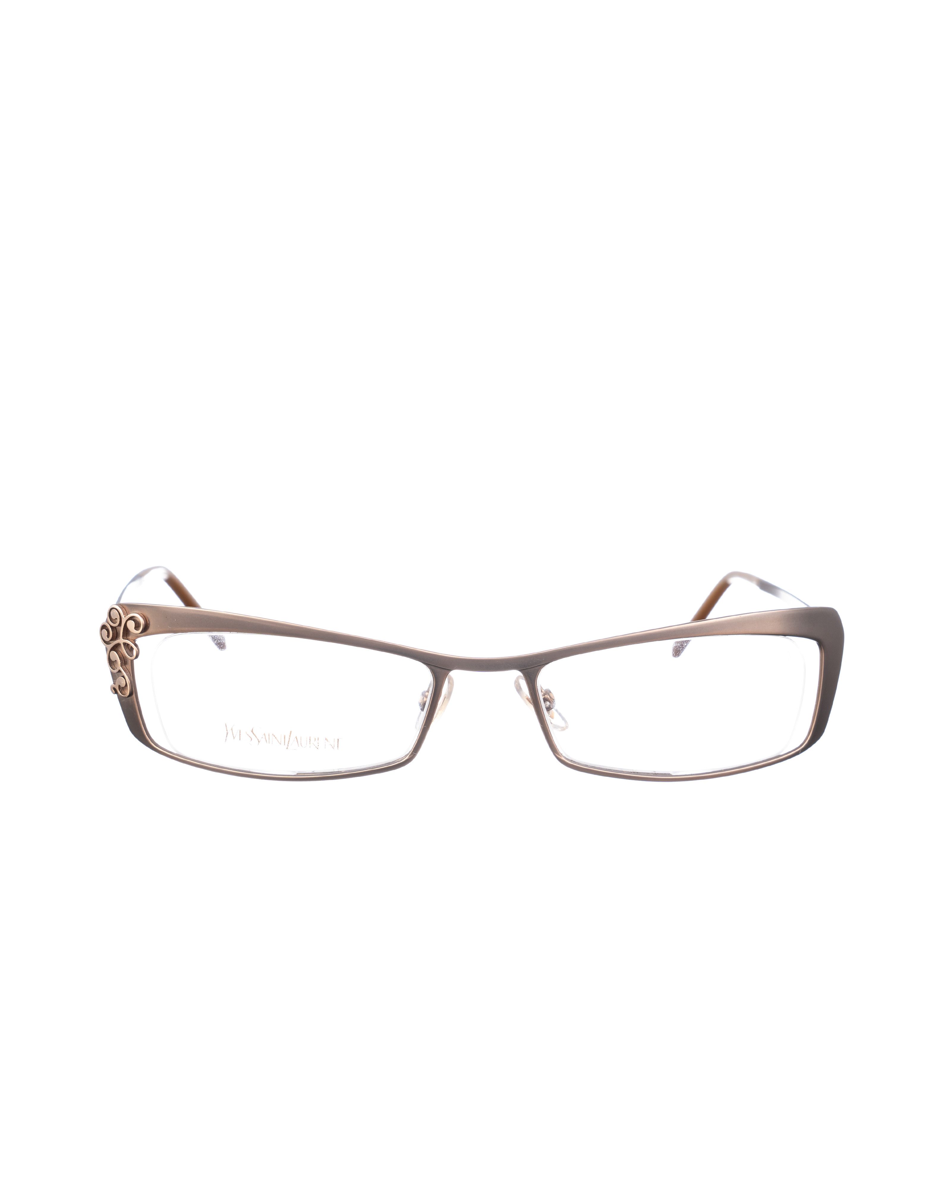 Saint Laurent Paris Yves Saint Laurent 90s Brown Glasses with Abstract Detail Size ONE SIZE - 2 Thumbnail