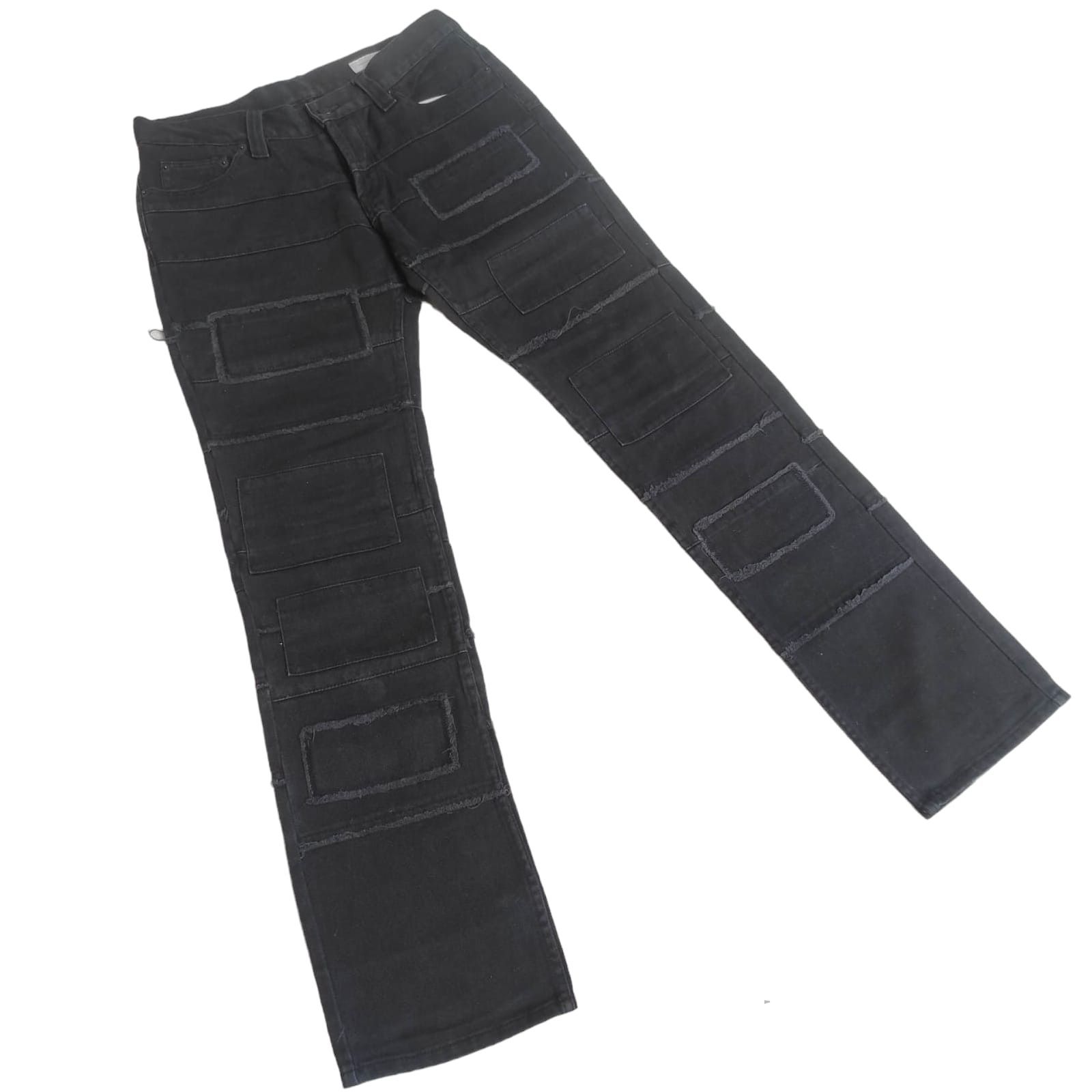 Hysteric Glamour Vintage World Wide Love Patchwork Hagi Denim Jeans Size US 30 / EU 46 - 2 Thumbnail