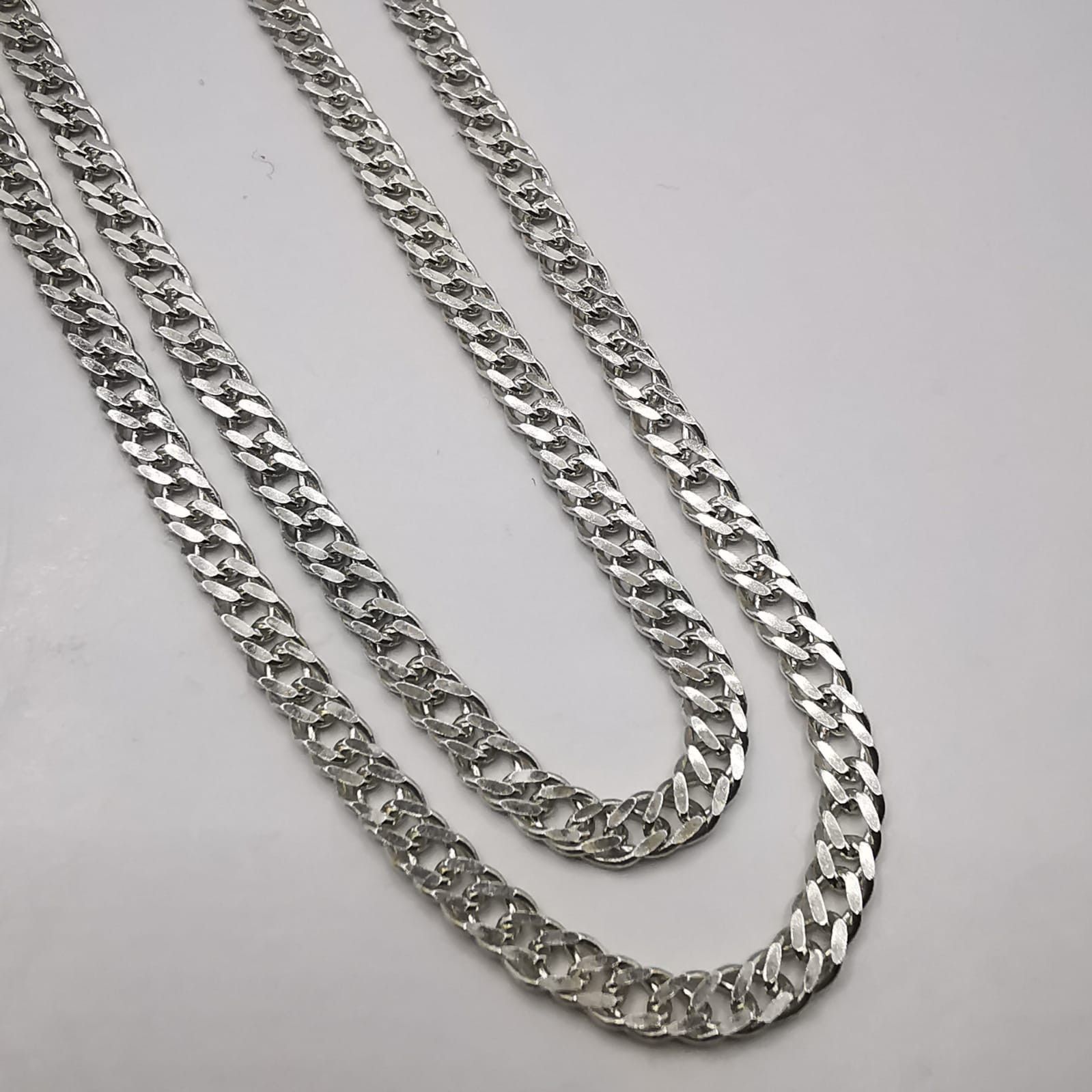 Sterling Silver Vintage Chain,925 Sterling Silver,Signed ,Handmade 14,89g Size ONE SIZE - 2 Thumbnail