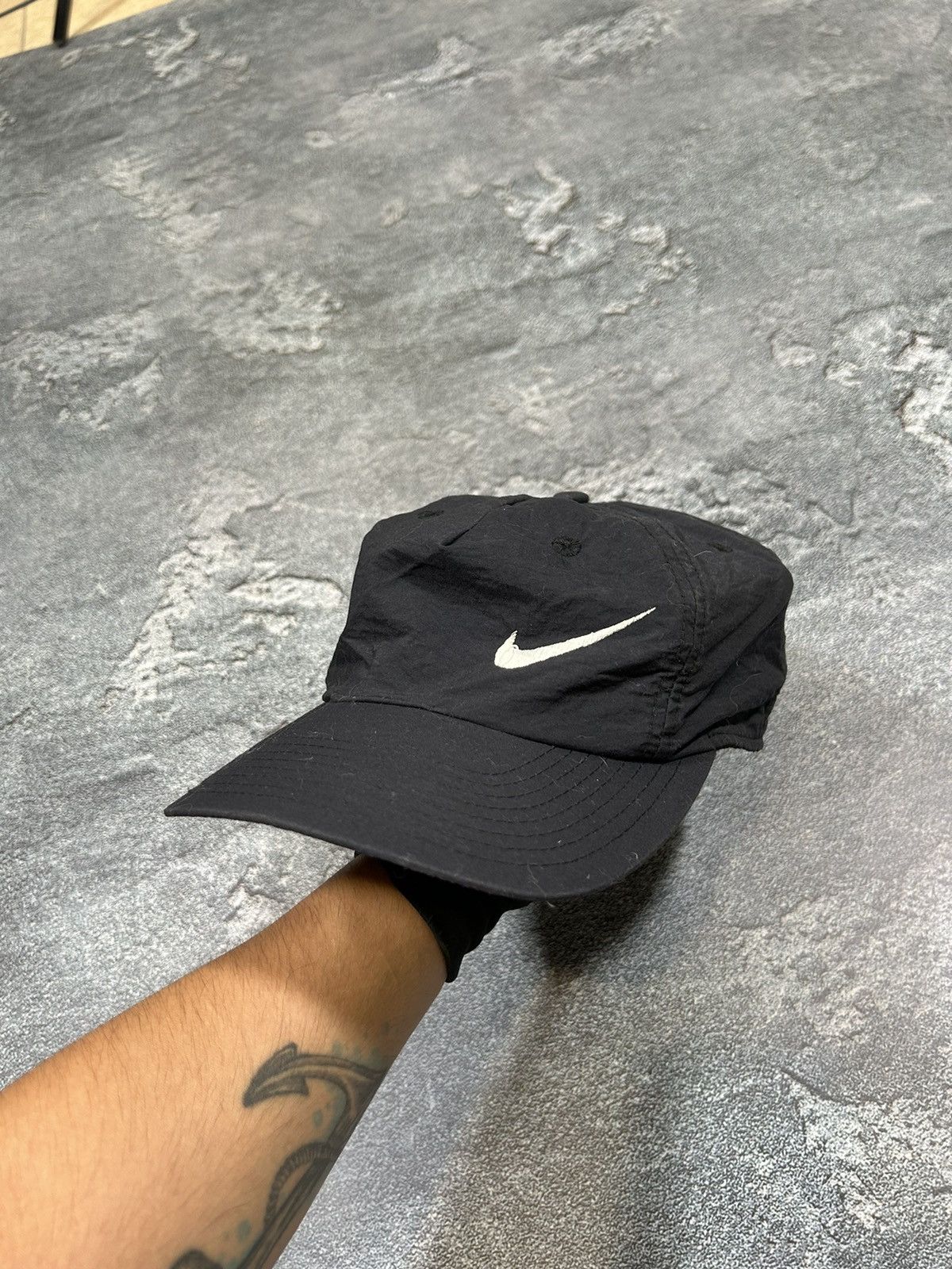 Nike Vintage Nike Nylon Cap Size ONE SIZE - 1 Thumbnail