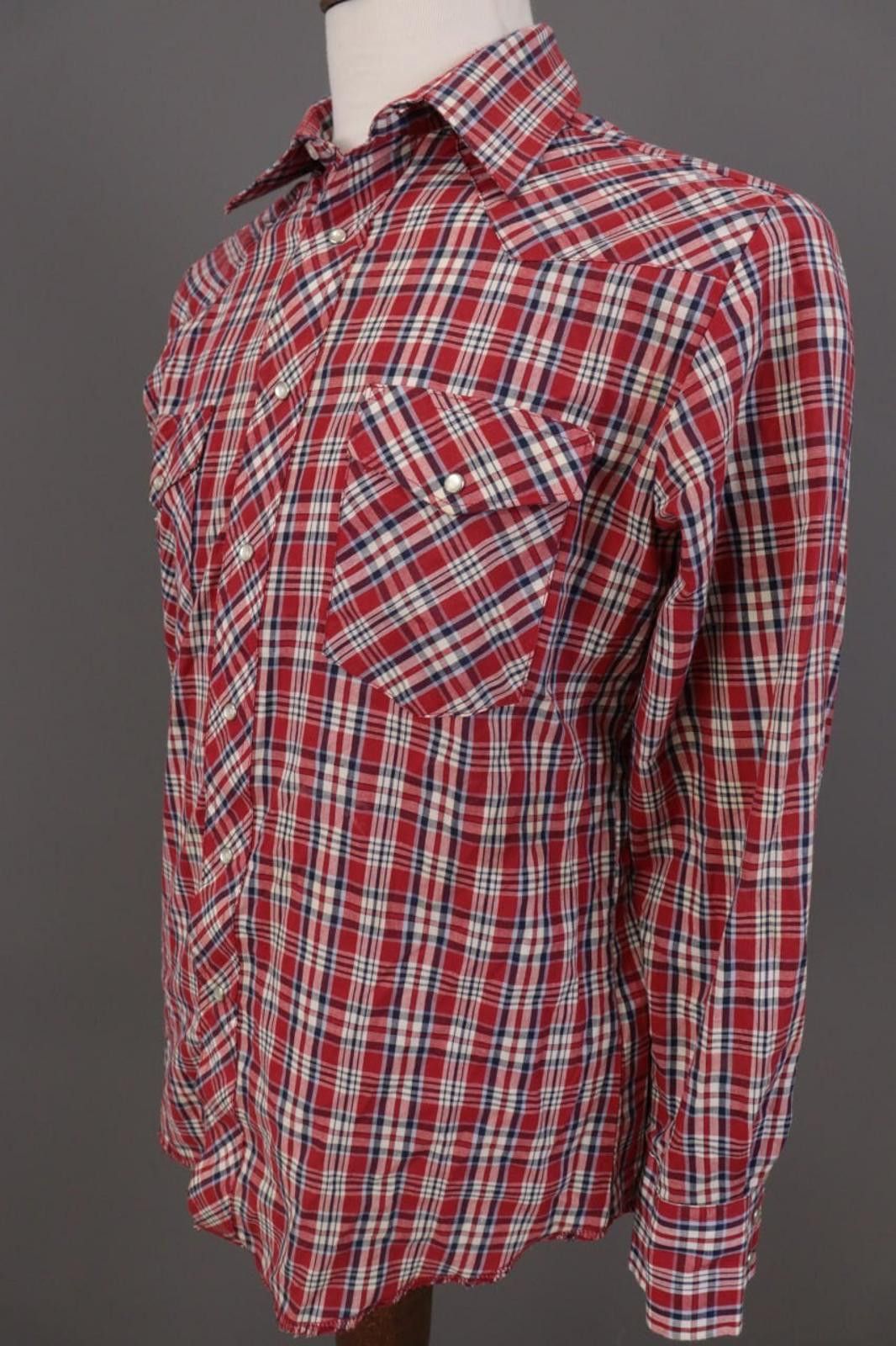 Wrangler Vintage Wrangler Western Red Check Overshirt Shirt Size M Size US M / EU 48-50 / 2 - 8 Thumbnail