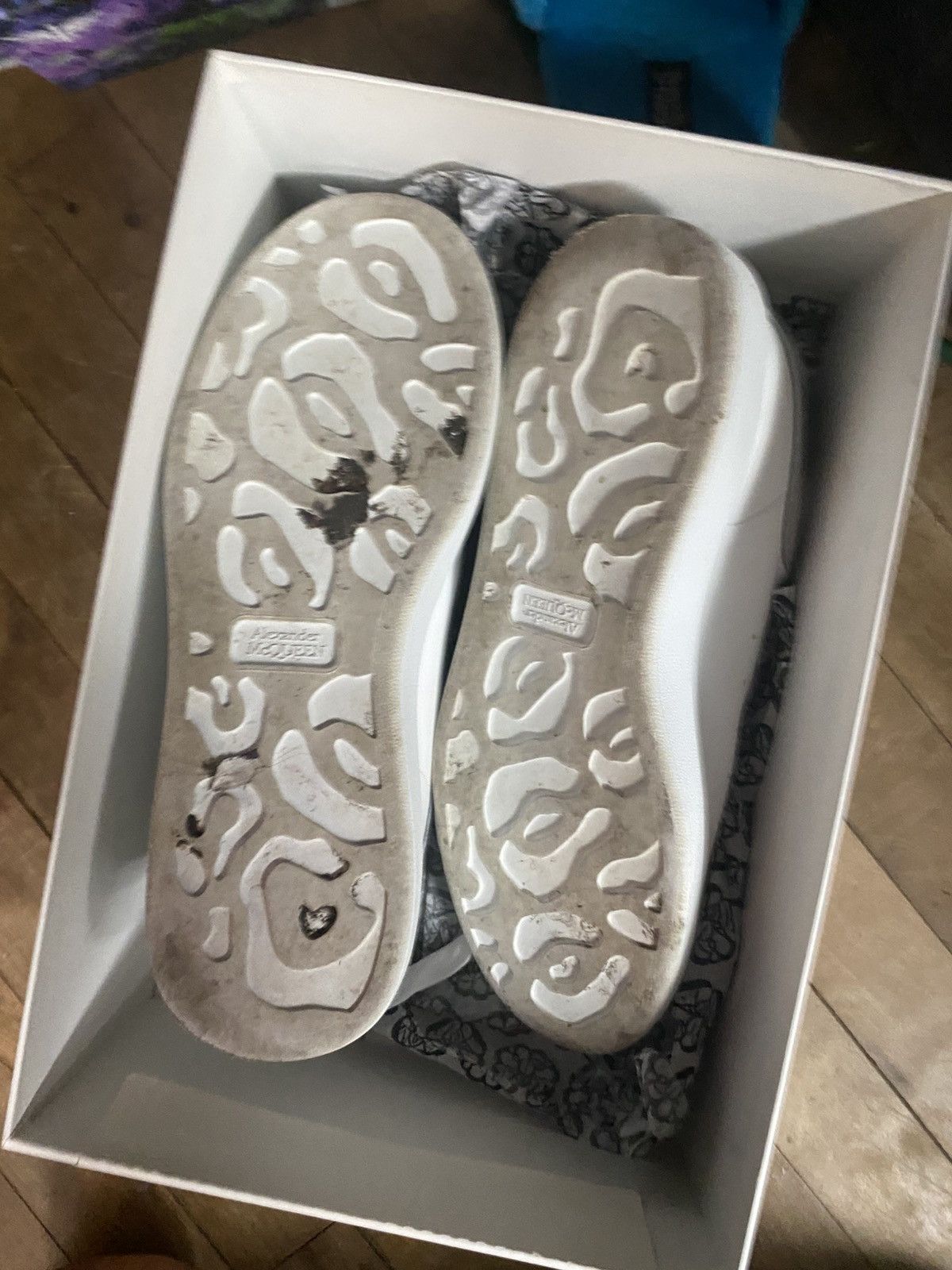 Alexander McQueen Alexander Mcqueen White Silver Glitter Size US 10.5 / EU 43-44 - 6 Thumbnail