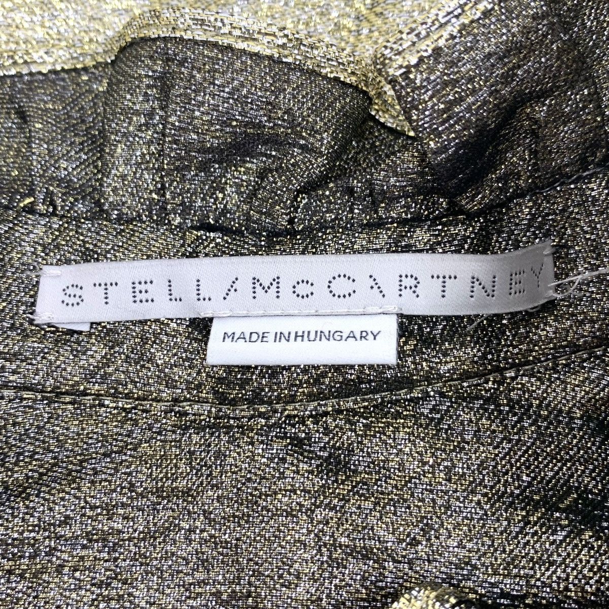 Stella McCartney Stella McCartney Golden Shimmer Trim Long Sleeve Shirt K26WX Size XXS / US 00 / IT 34 - 5 Thumbnail