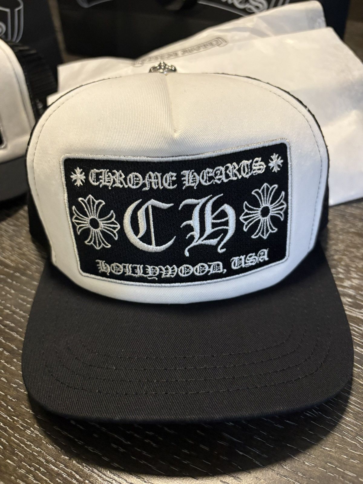 Chrome Hearts Chrome hearts Cap CH black and white los angeles Size ONE SIZE - 3 Thumbnail
