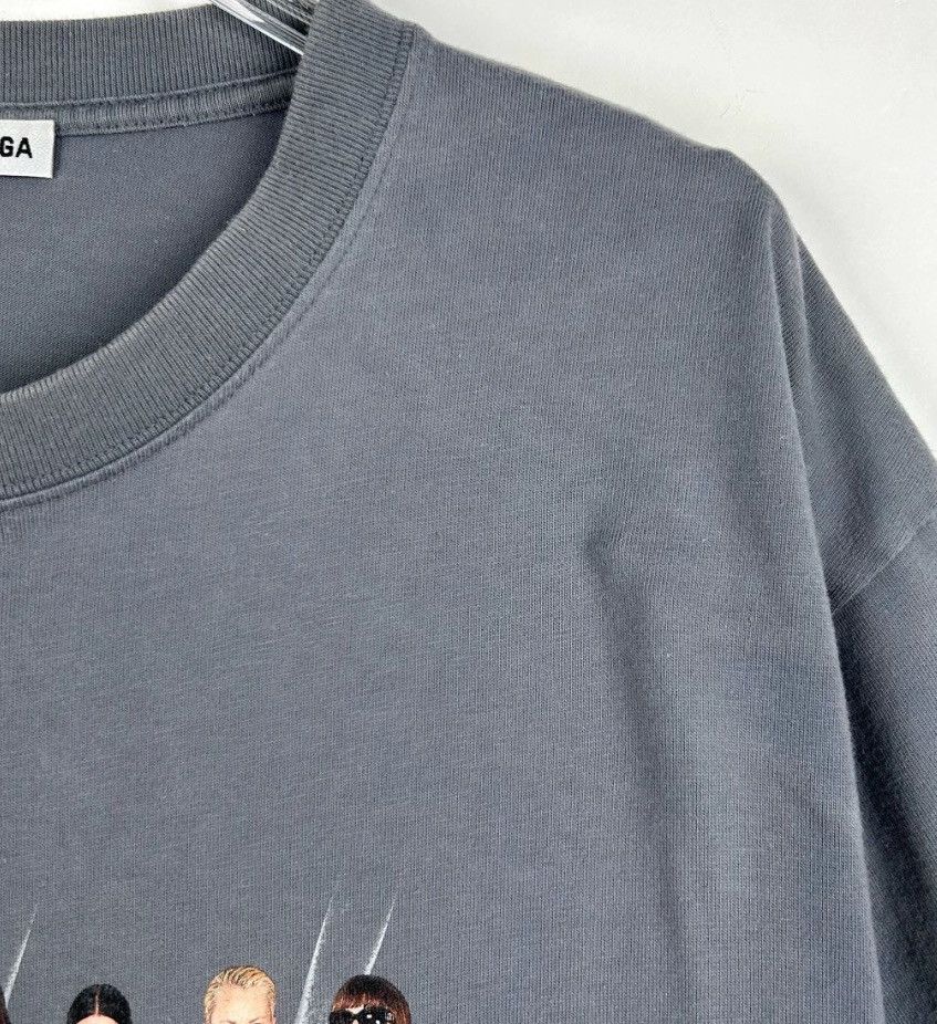 Balenciaga Balenciaga logo letter band portrait print round neck gray Size XS / US 0-2 / IT 36-38 - 3 Thumbnail