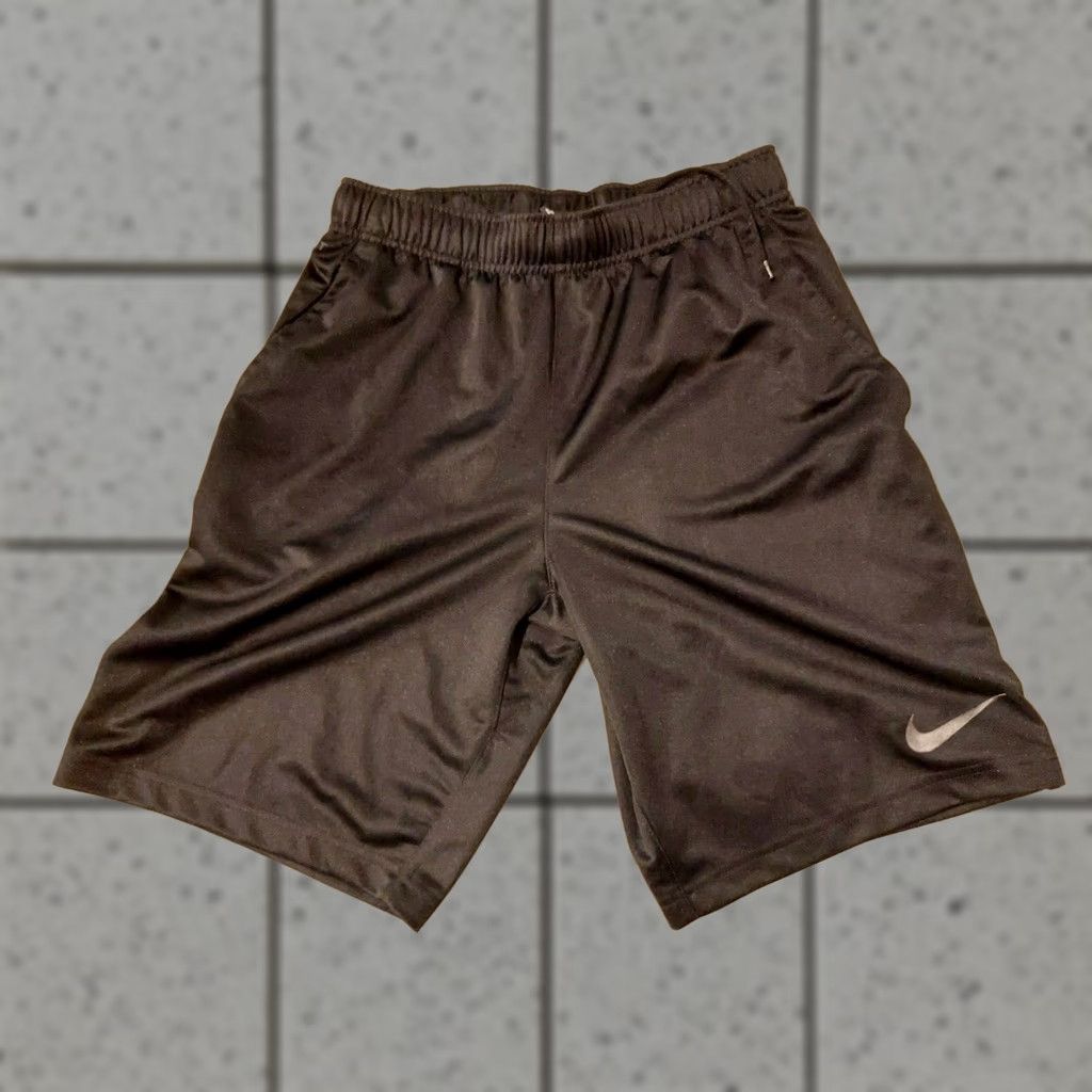 Nike Nike Shorts Mens Small S Black Athletic Gym Workout Activewear Size US 29 - 1 Thumbnail