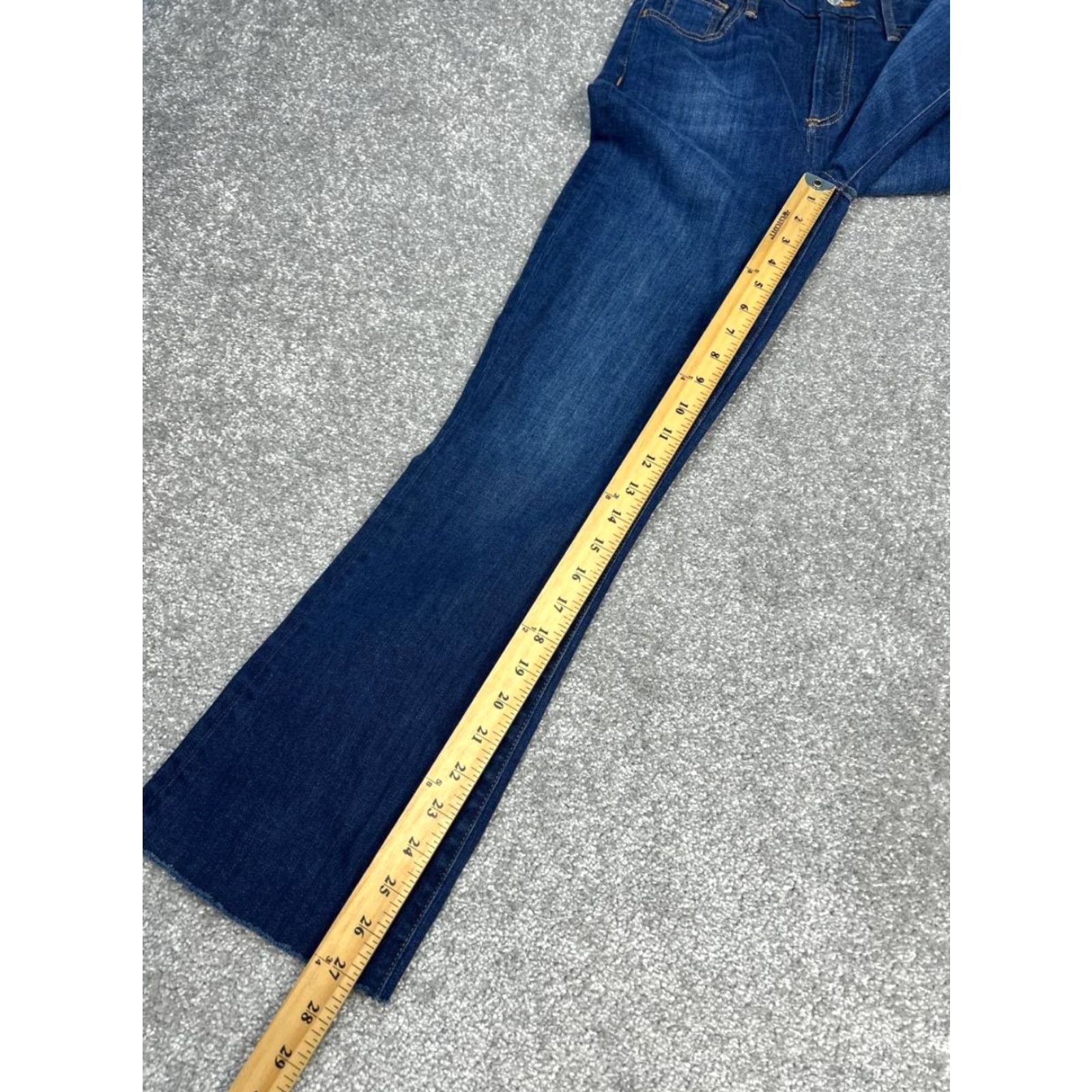 Kilian Frank And Eileen Killian Jeans Womens 25 Blue Denim Mid Rise Bootcut 26x27 Jeans Size 42" / US 20 - 3 Thumbnail